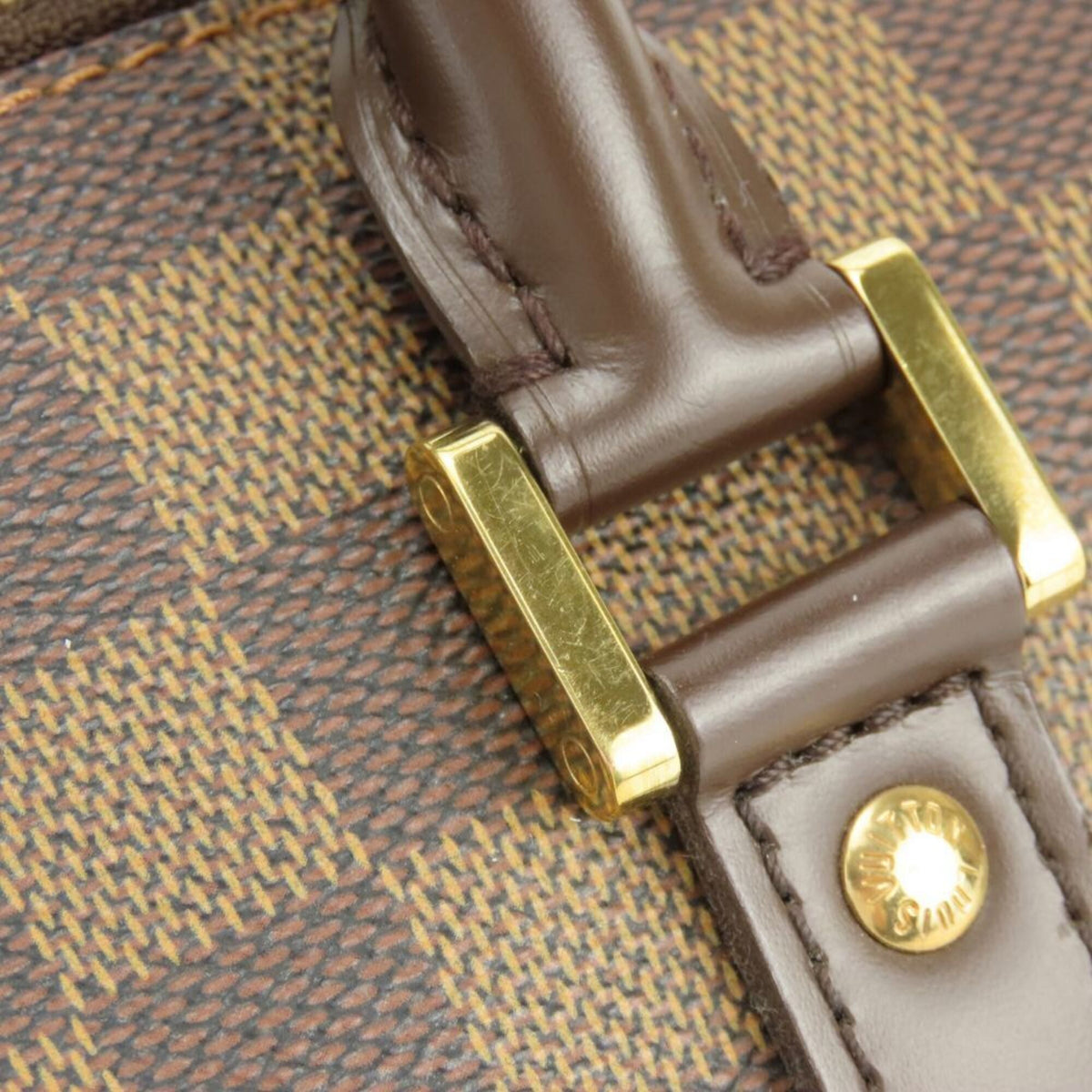 Louis Vuitton Damier Brown Damier Canvas Handbag (Pre-Owned)