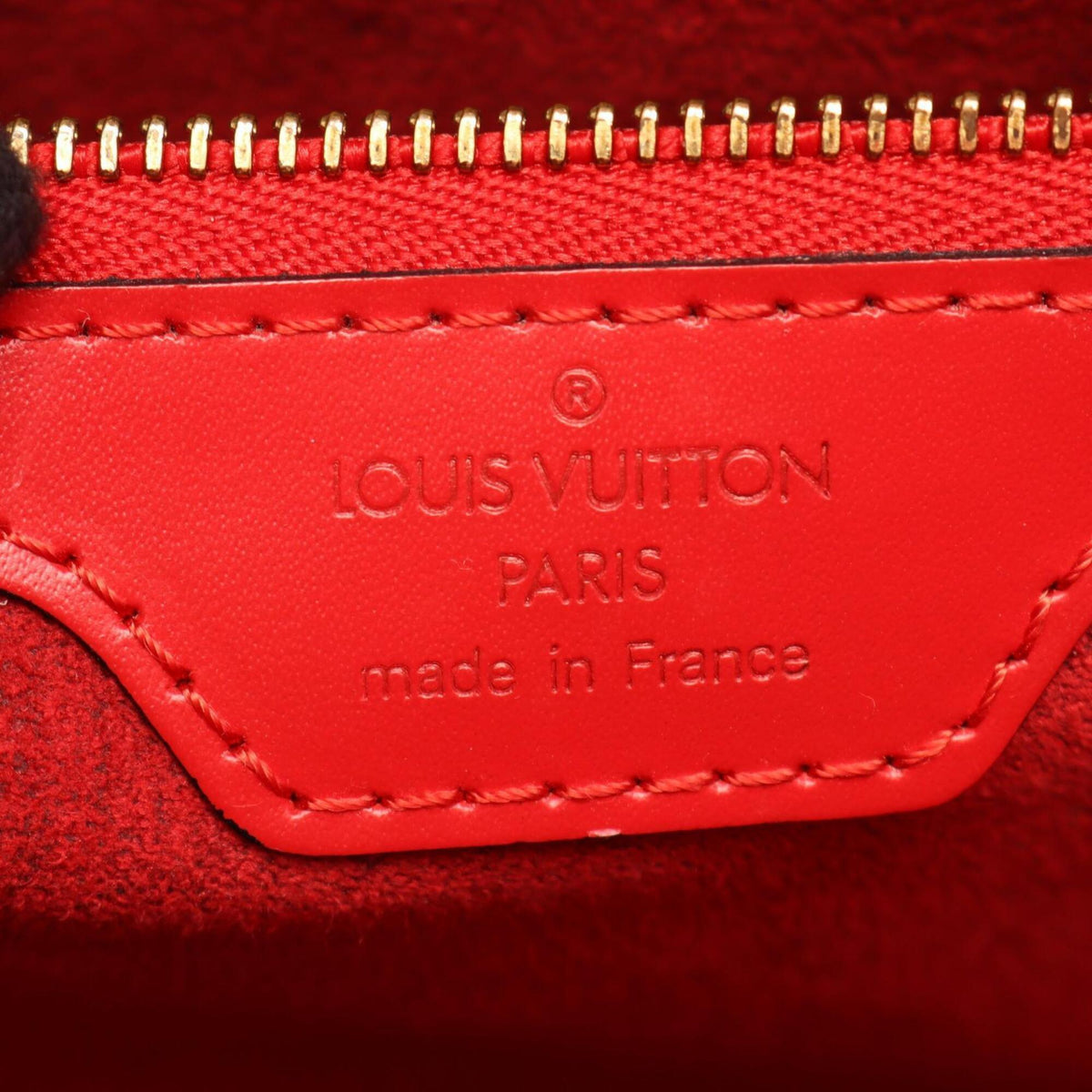 Louis Vuitton Castilian Red Red Color Epi Leather Handbag Shoulder Bag (Pre-Owned)