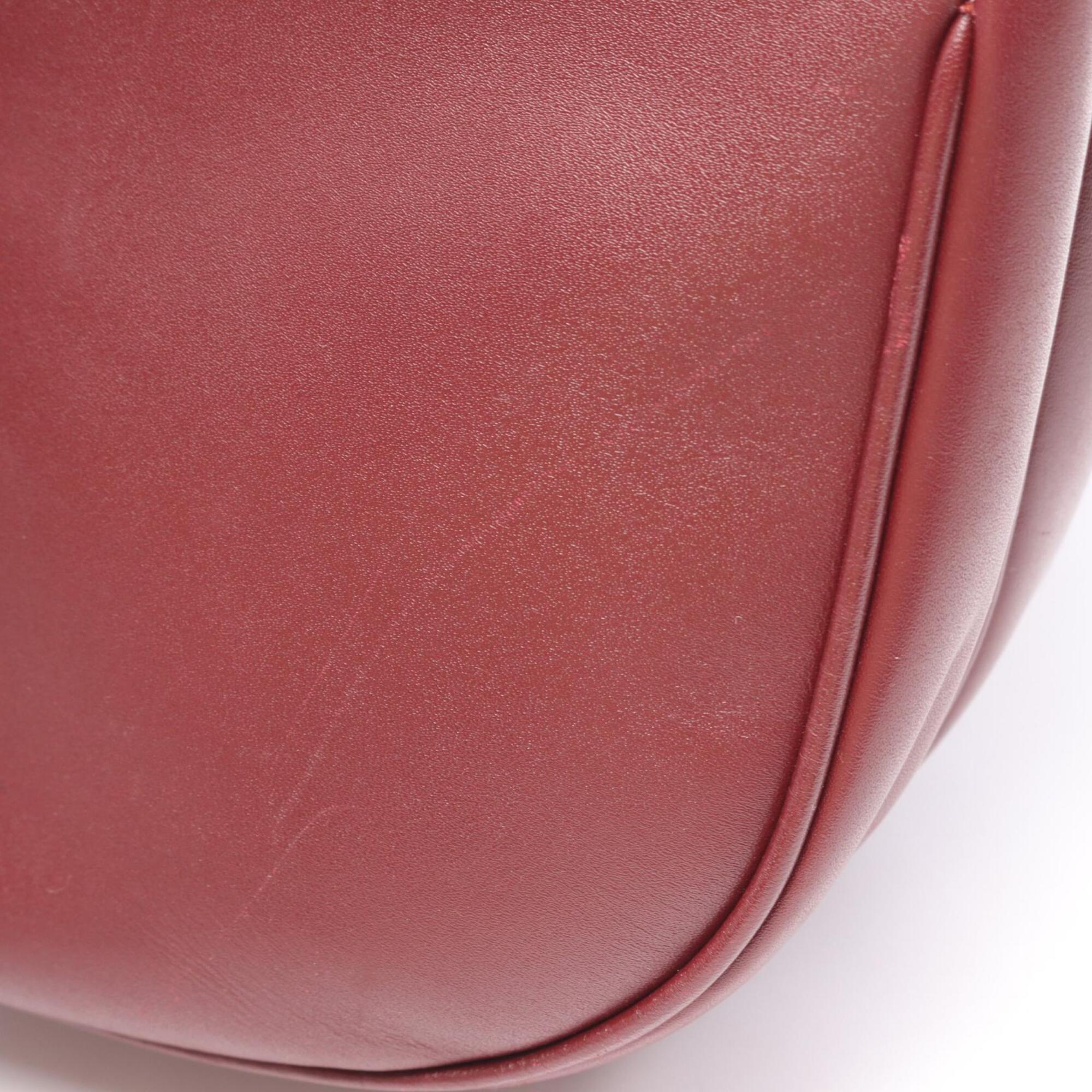 Cartier Bordeaux Leather Shoulder Bag (Pre-Owned)