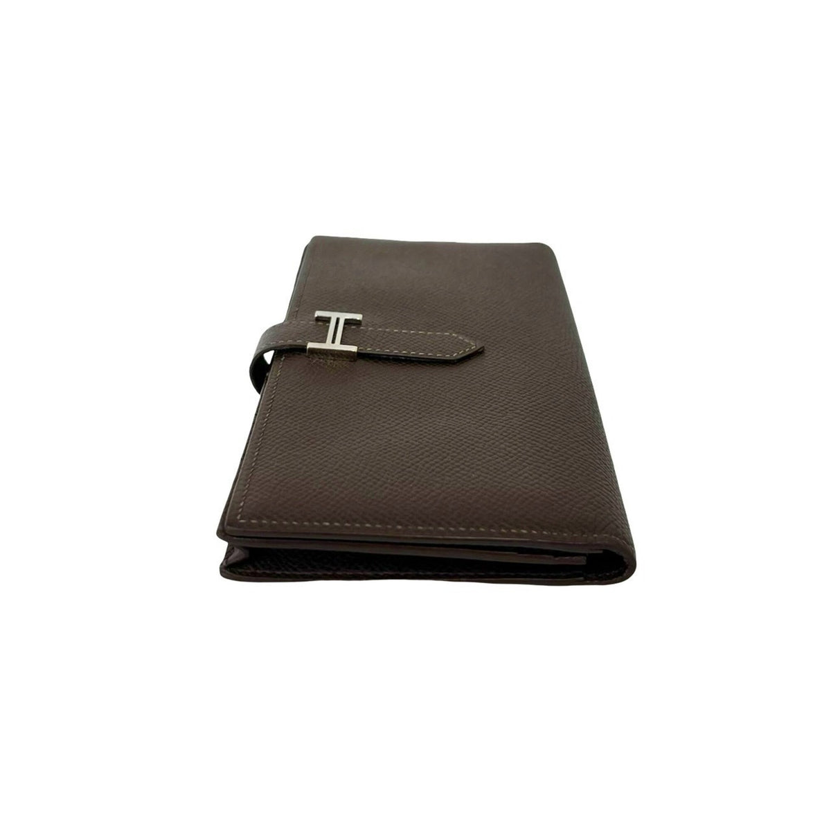 Hermes Brown Epsom Leather Long Wallet (Bi-Fold) (Pre-Owned)