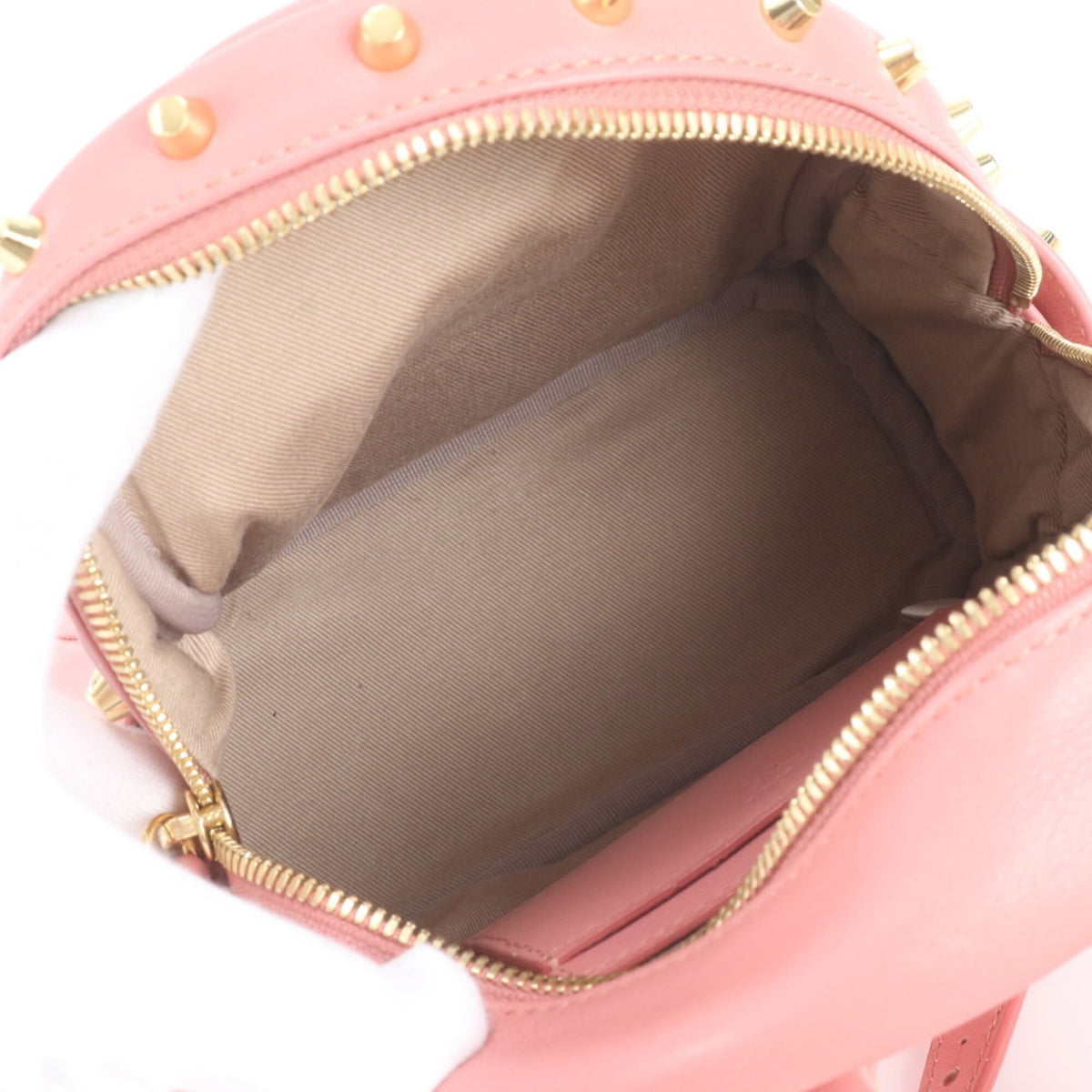 Mcm Pink Leather Shoulder Bag (Pre-Owned)