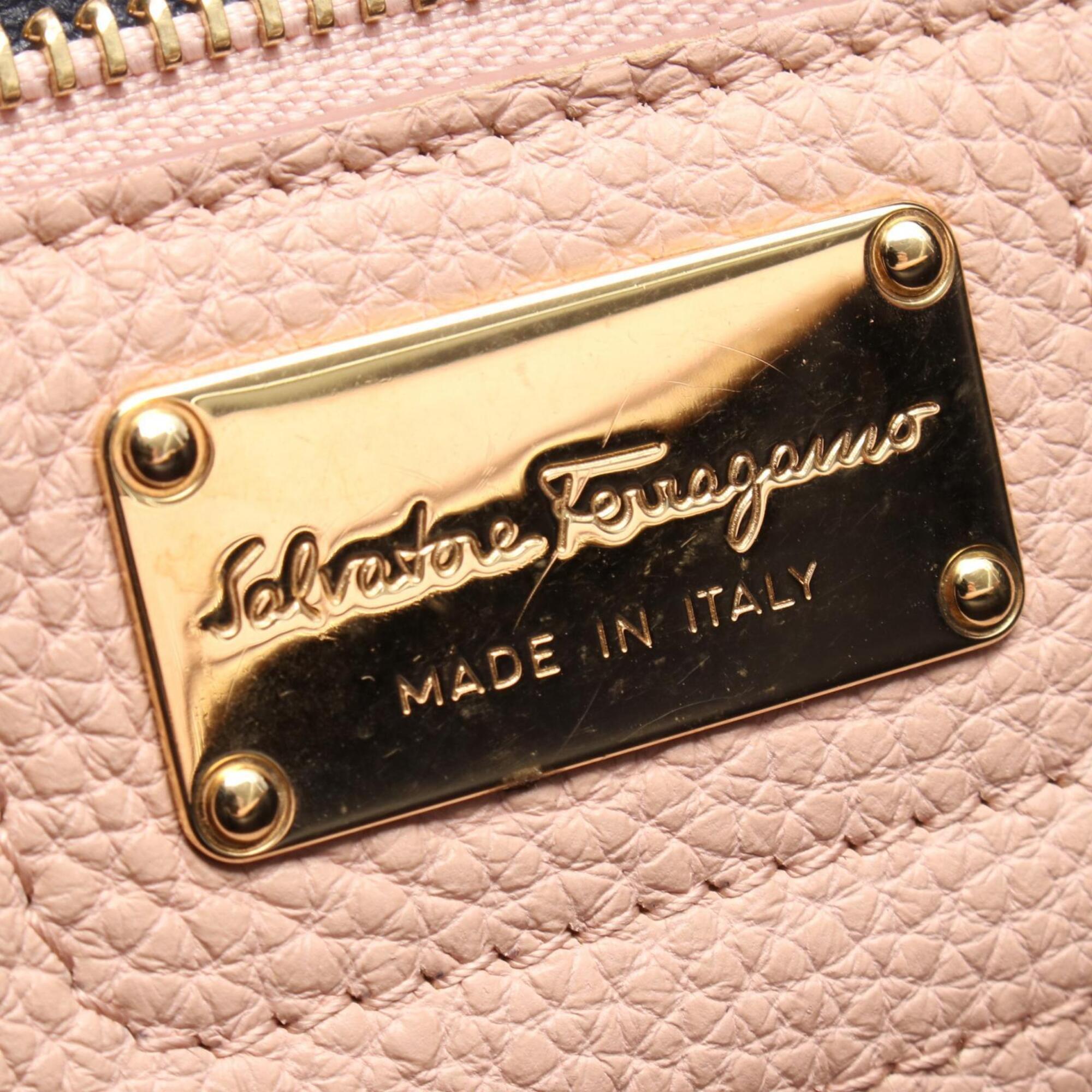 Salvatore Ferragamo Pink Leather Handbag (Pre-Owned)