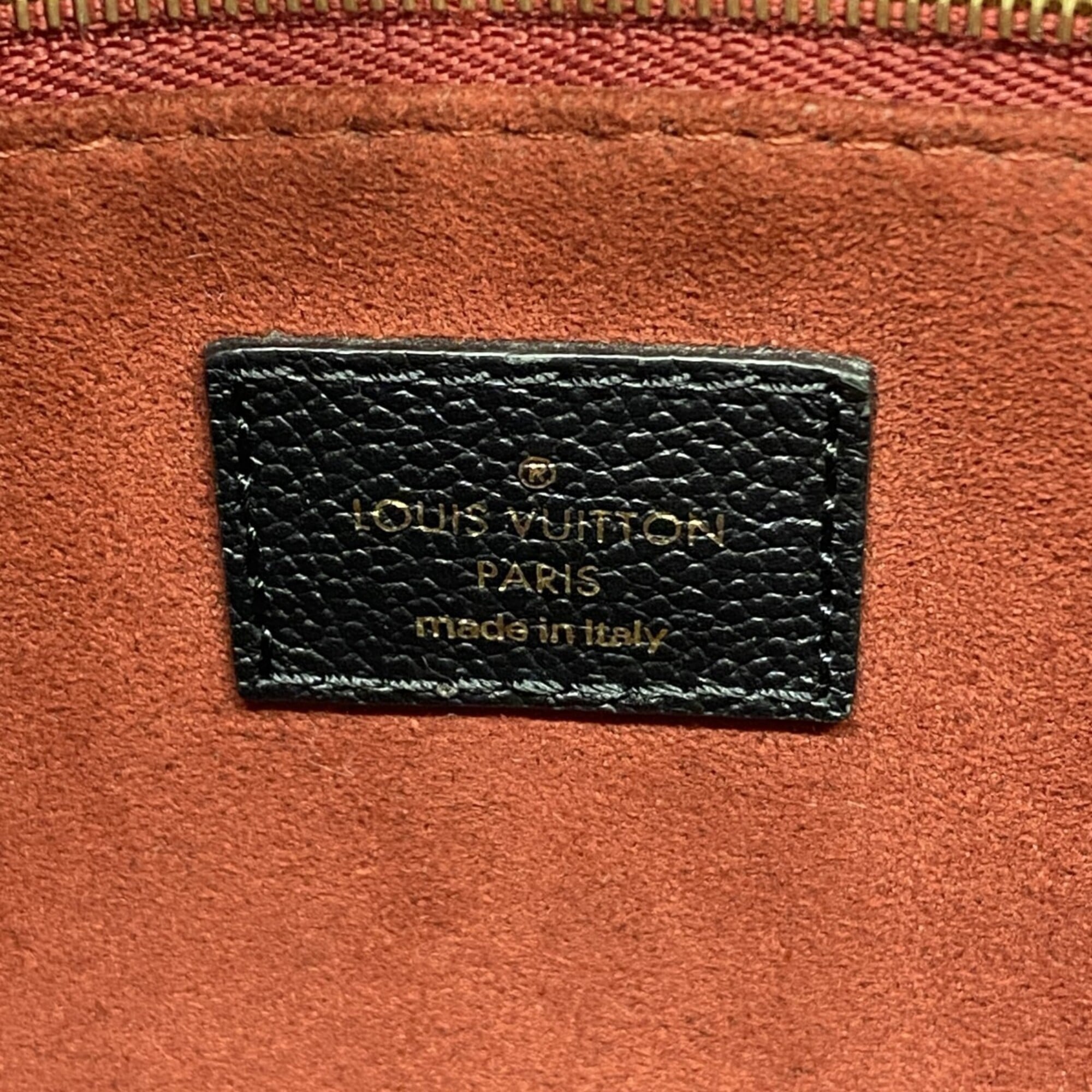 Louis Vuitton Beige Black Handbag (Pre-Owned)