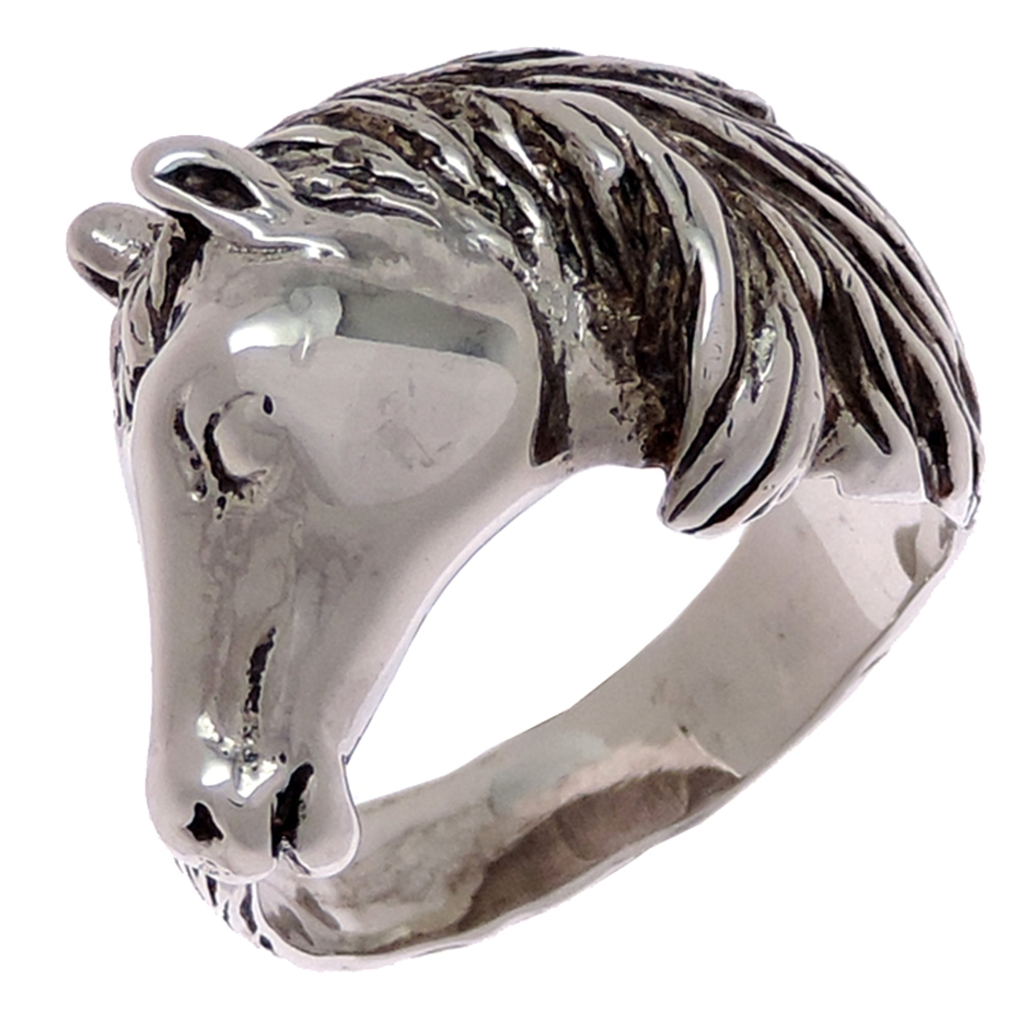 Hermes Silver 925 Band Ring (Pre-Owned)