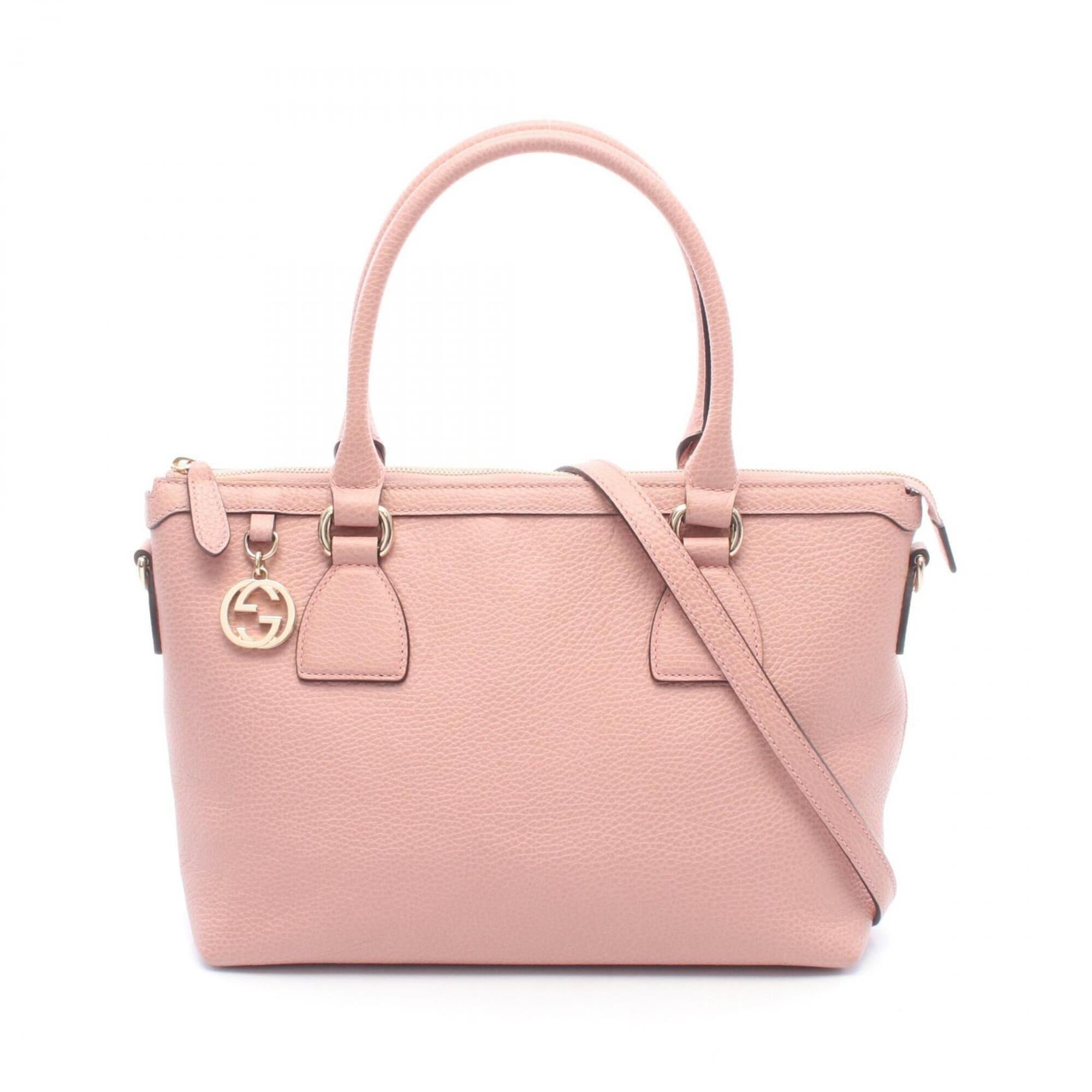 Gucci Pink Leather Handbag (Pre-Owned)