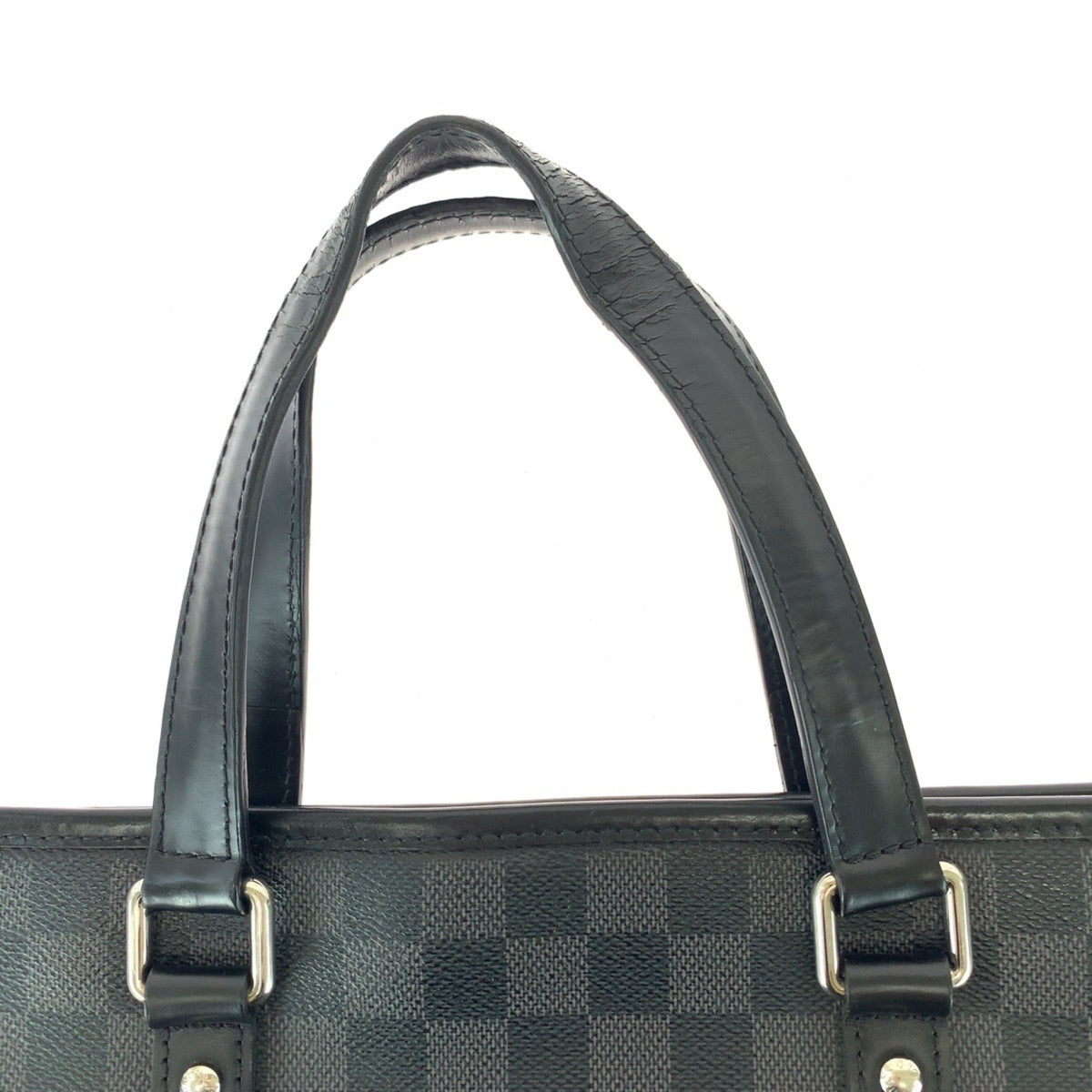 Louis Vuitton Black Pvc Leather Tote Bag (Pre-Owned)