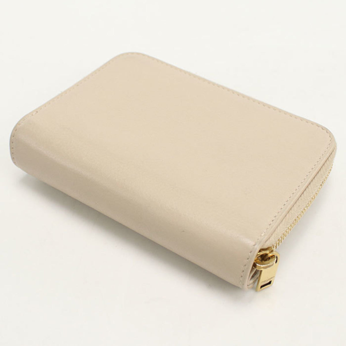 Saint Laurent Beige Leather Wallet (Bi-Fold) (Pre-Owned)