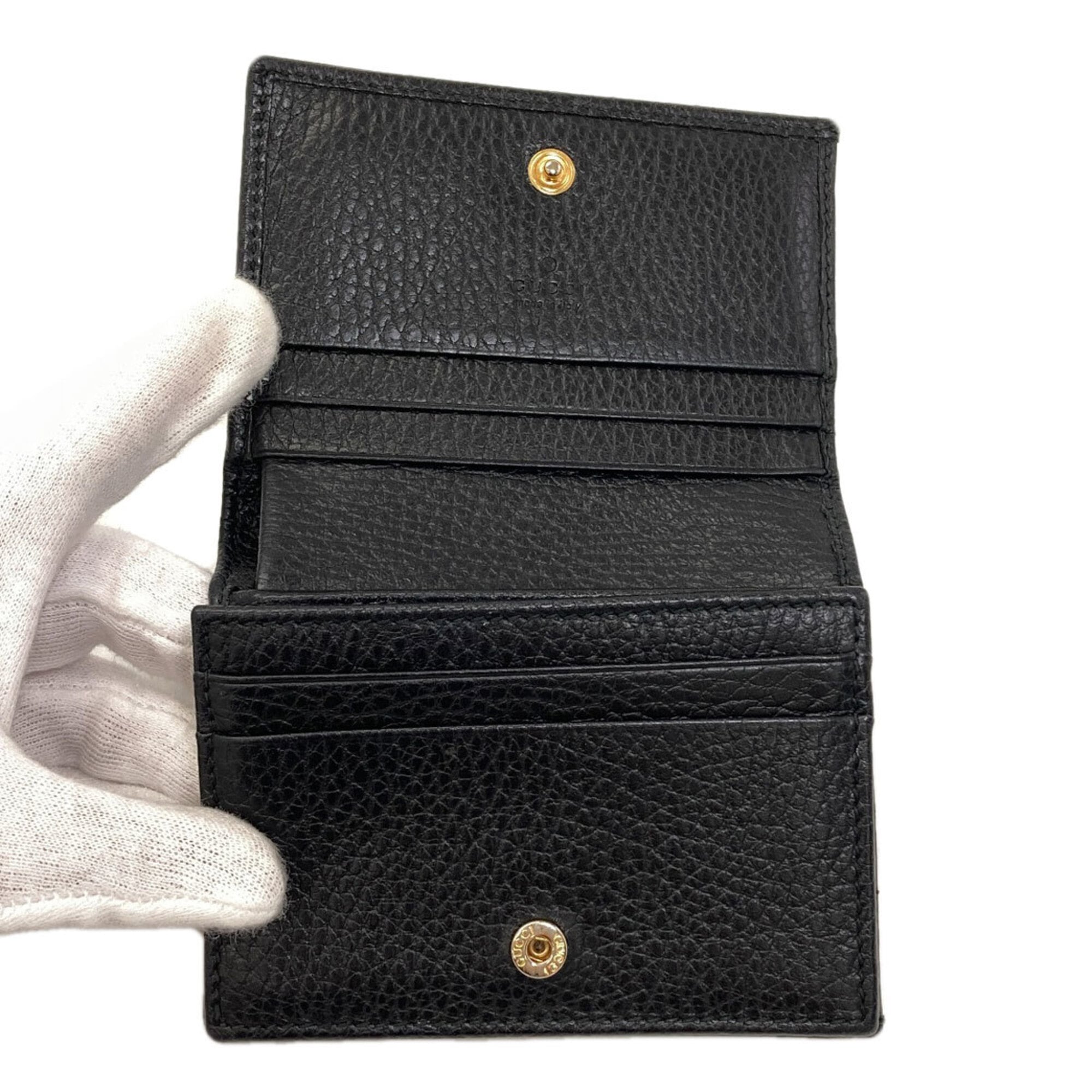 Gucci Black Leather Wallet (Bi-Fold) (Pre-Owned)
