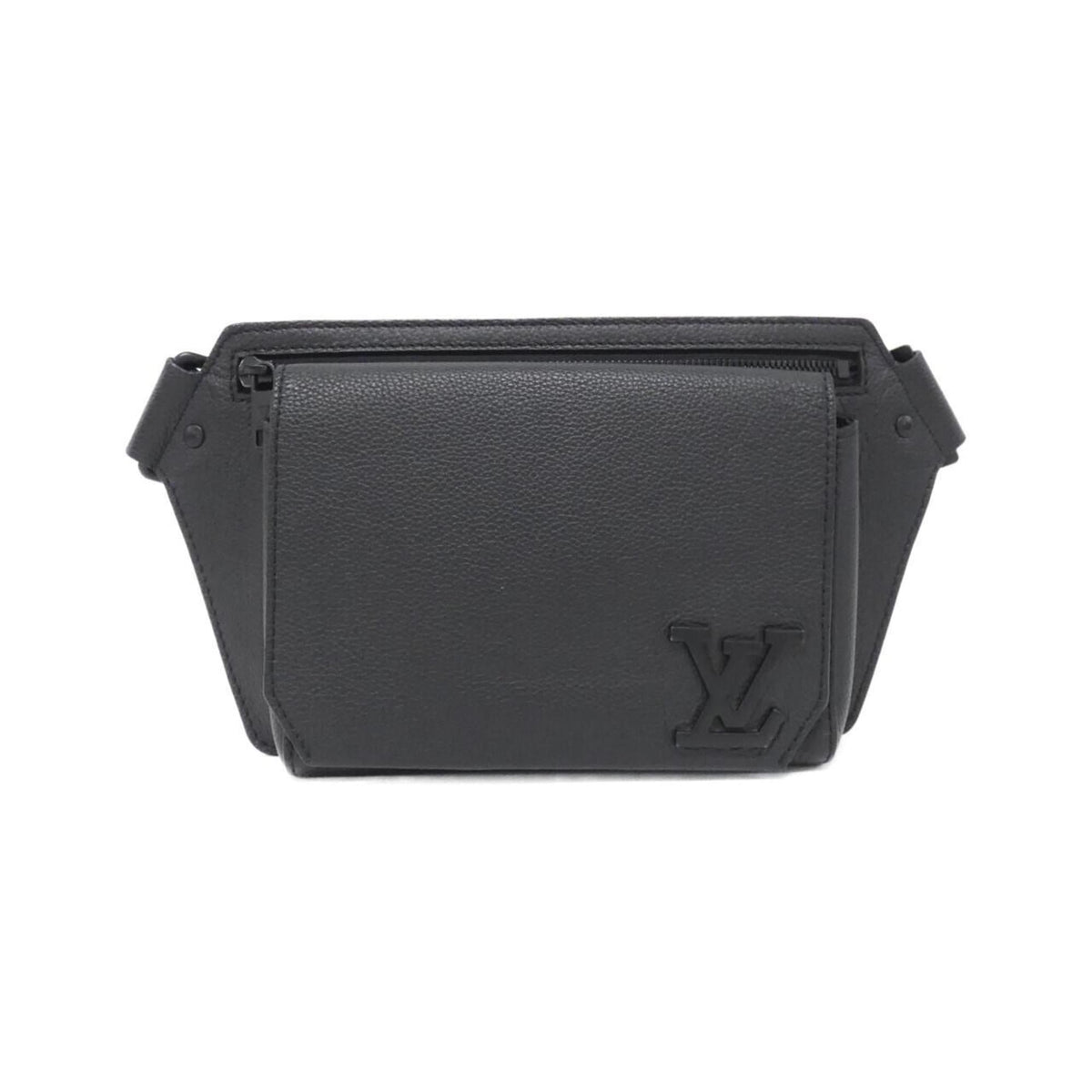 Louis Vuitton Black Leather Shoulder Bag (Pre-Owned)