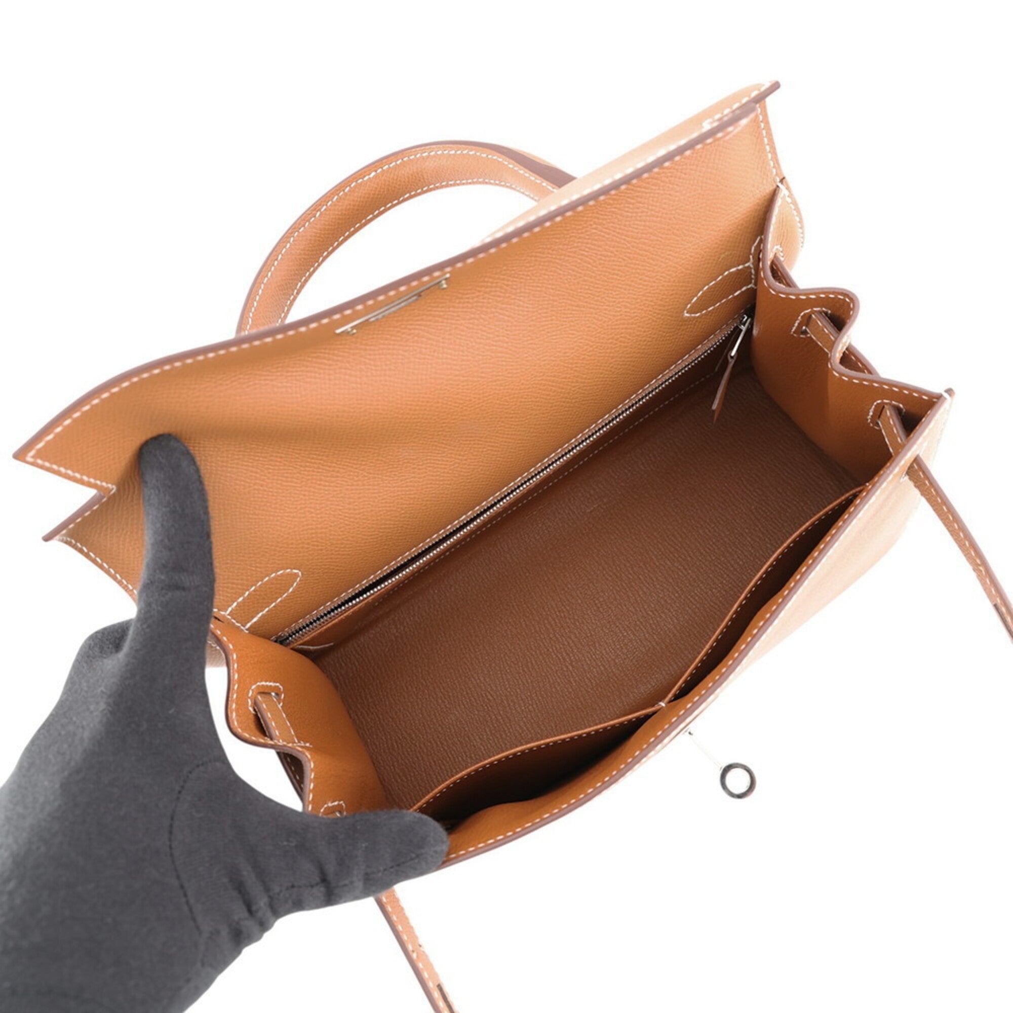 Hermes Kelly Gold Epsom Leather Handbag (Pre-Owned)