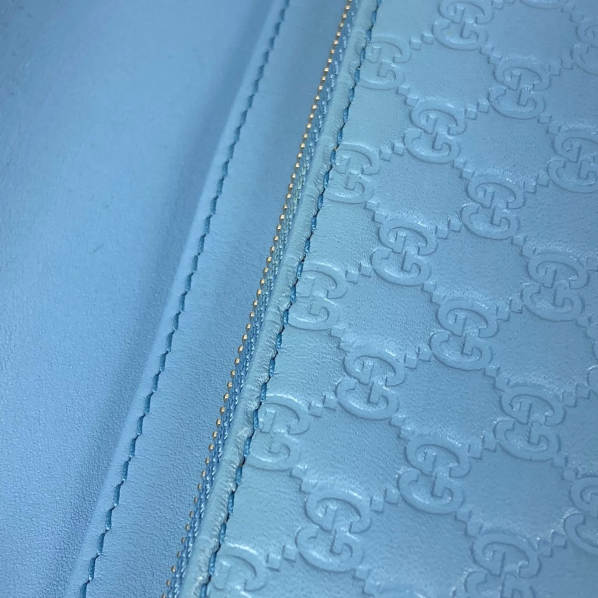 Gucci Blue Leather Shoulder Bag (Pre-Owned)
