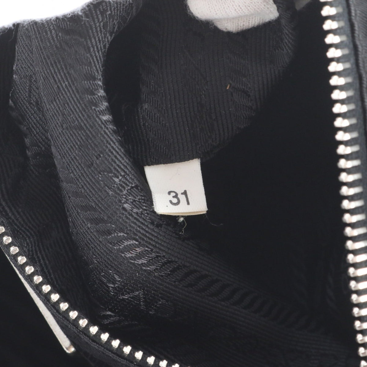 Prada Black Leather Nylon Shoulder Bag Tote Bag (Pre-Owned)