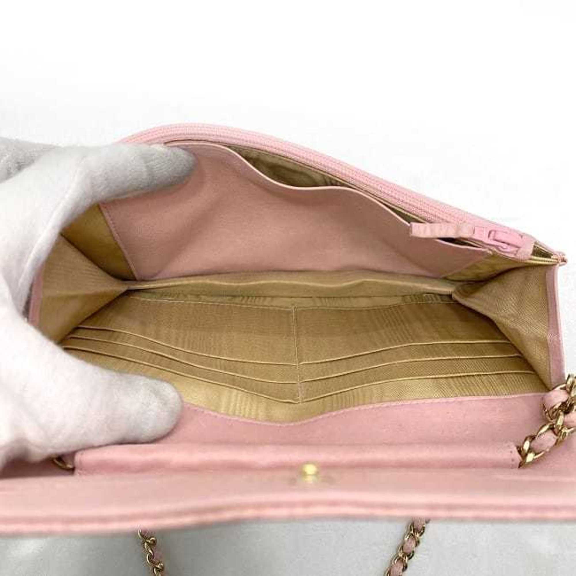 Chanel Pink Caviar Leather Shoulder Bag (Pre-Owned)