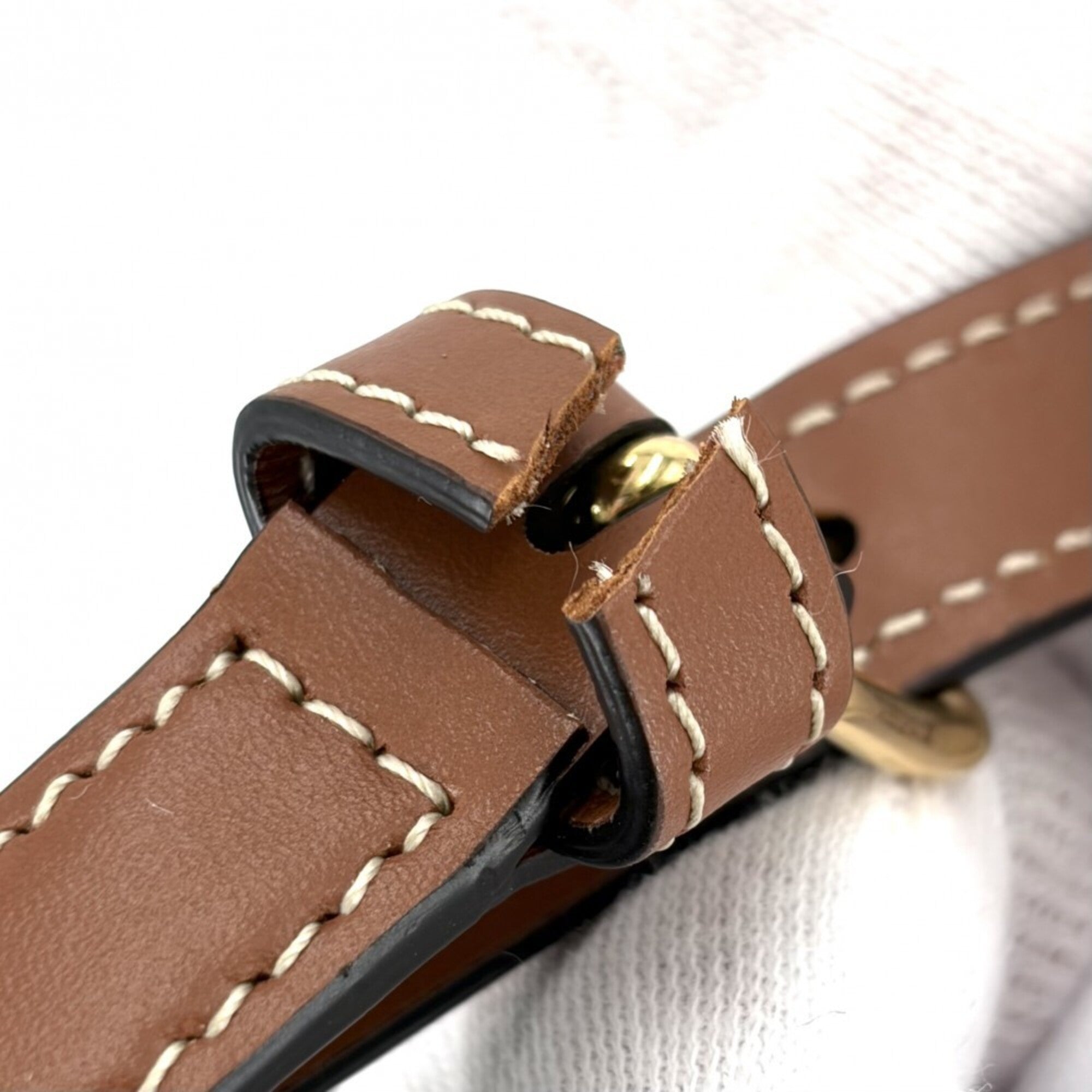 Celine Brown Coated Canvas Leather Shoulder Bag (Pre-Owned)