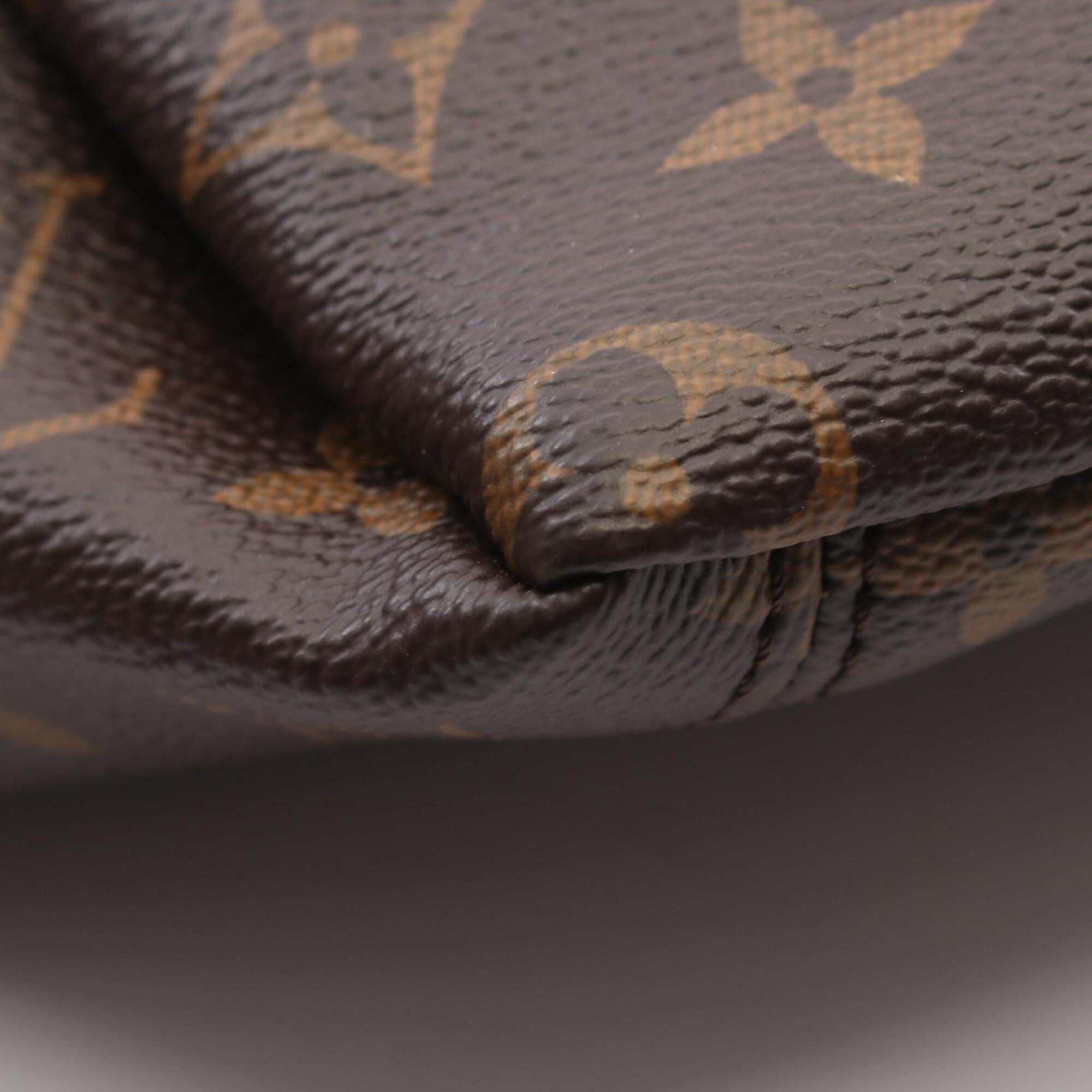Louis Vuitton Brown Monogram Saffron Yellow Coated Canvas Leather Handbag (Pre-Owned)