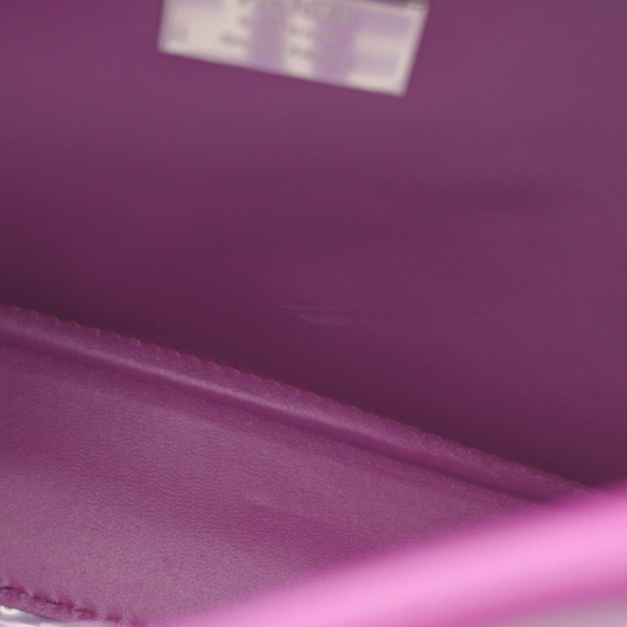 Fendi Purple Vinyl Leather Handbag (Pre-Owned)