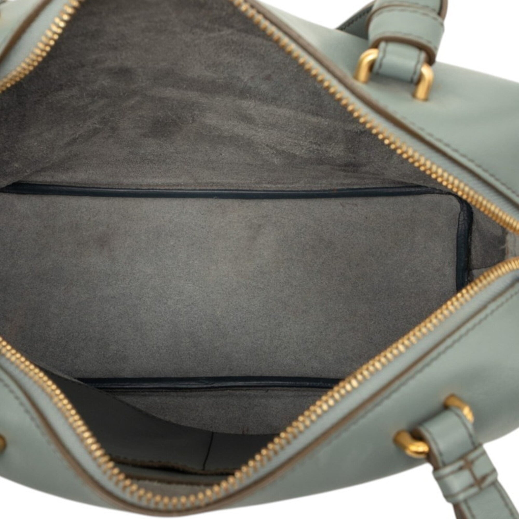 Celine Blue Gray Leather Handbag Shoulder Bag (Pre-Owned)