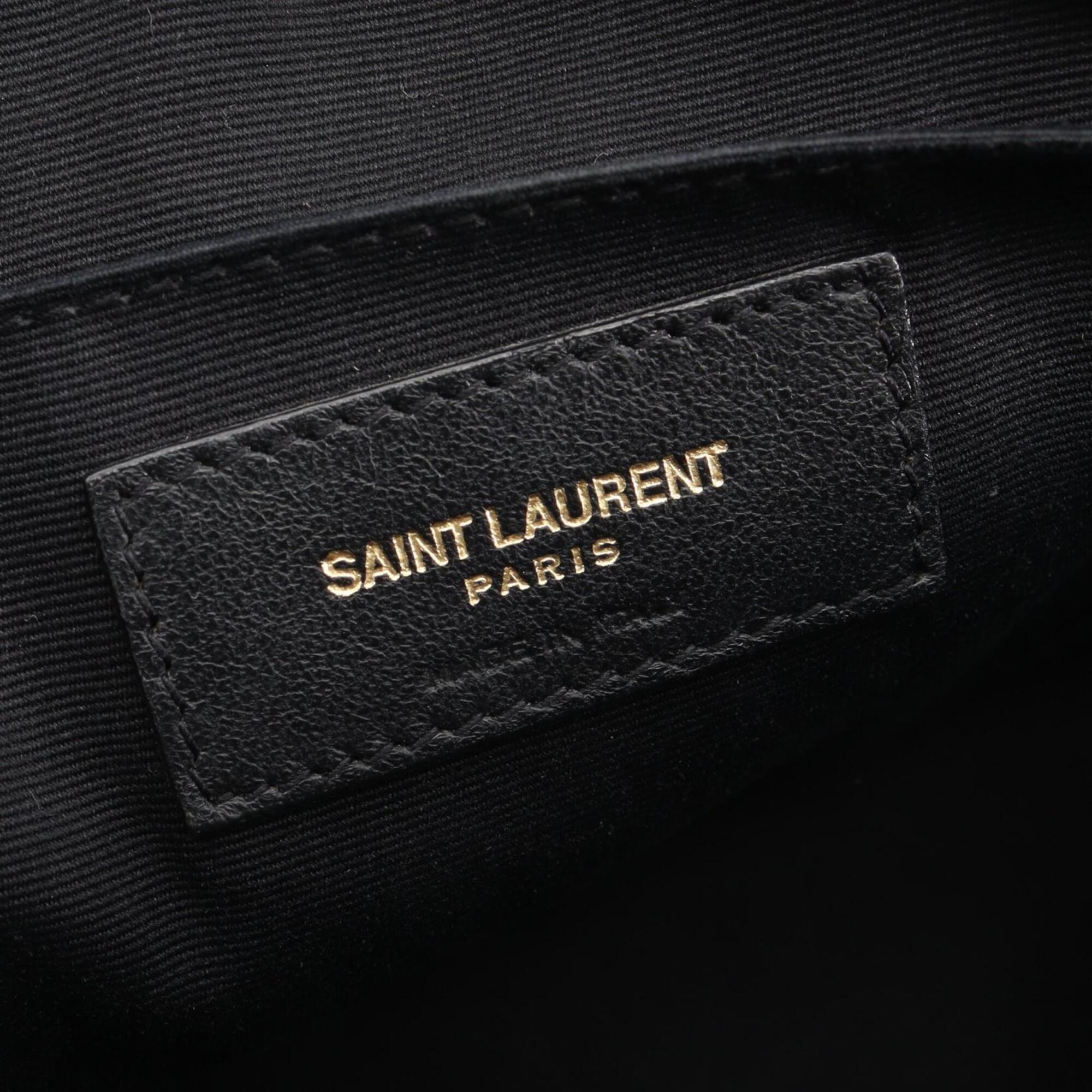 Saint Laurent Black Leather Handbag Shoulder Bag (Pre-Owned)