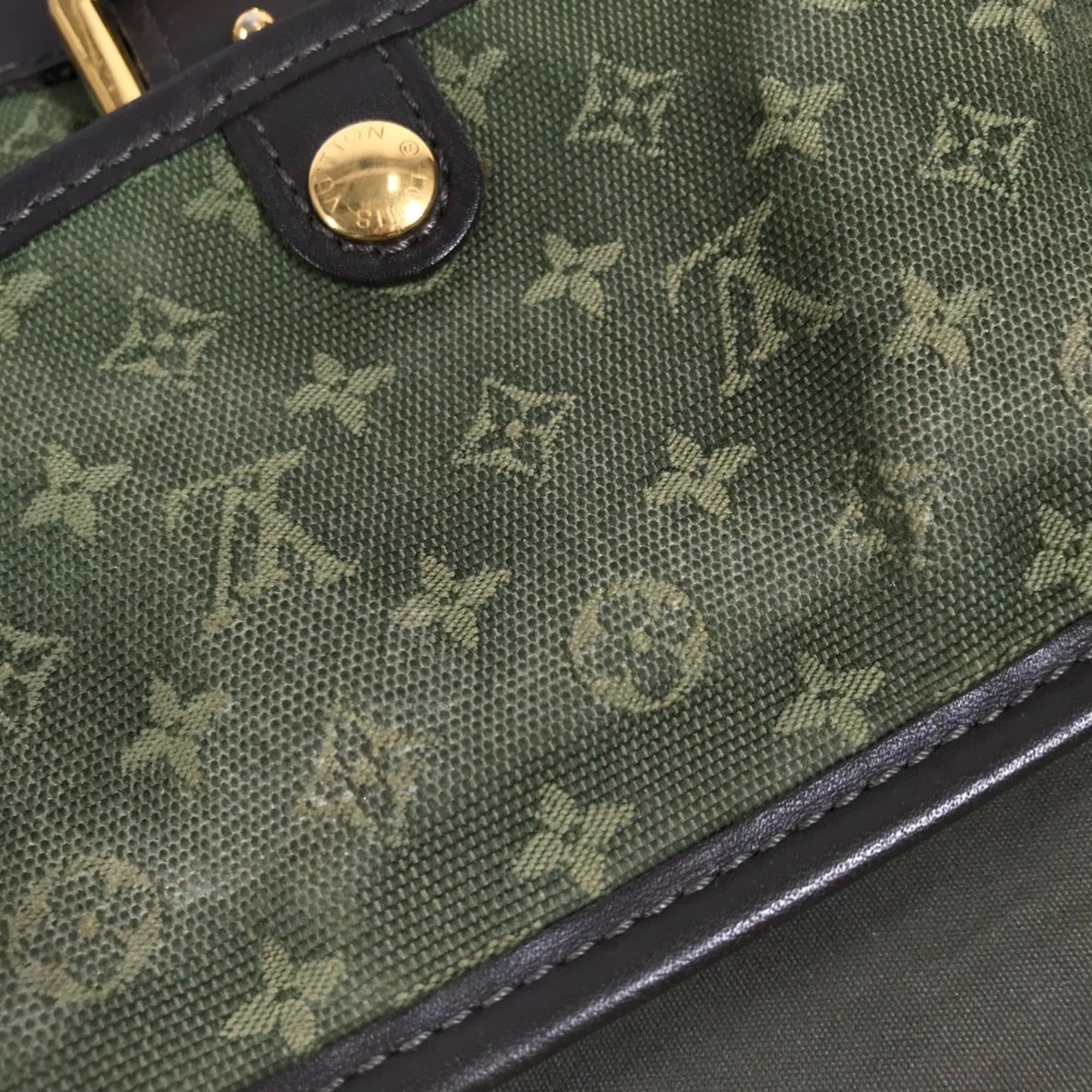 Louis Vuitton Khaki Monogram Mini Canvas Pochette Shoulder Bag (Pre-Owned)