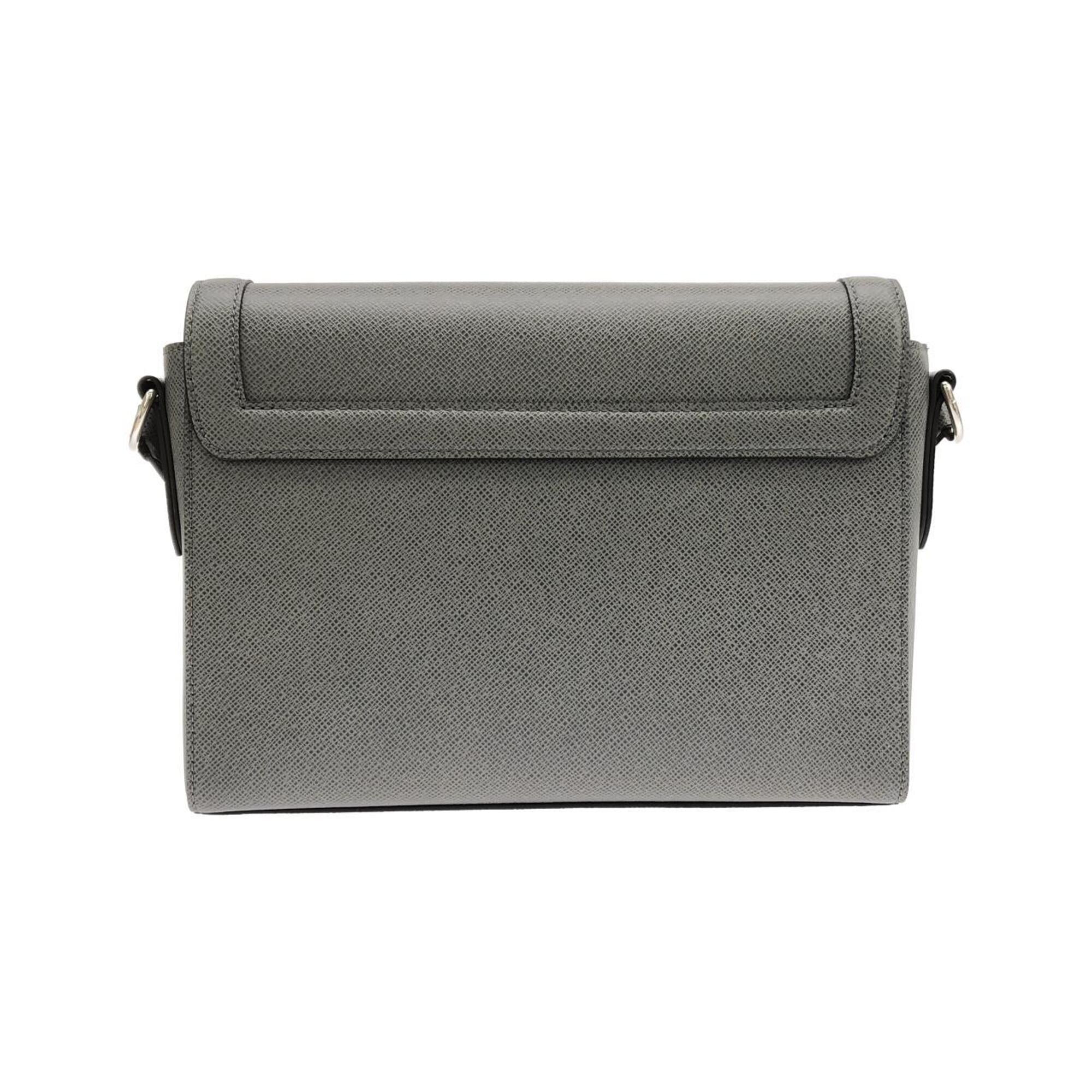 Louis Vuitton Gris Leather Shoulder Bag (Pre-Owned)