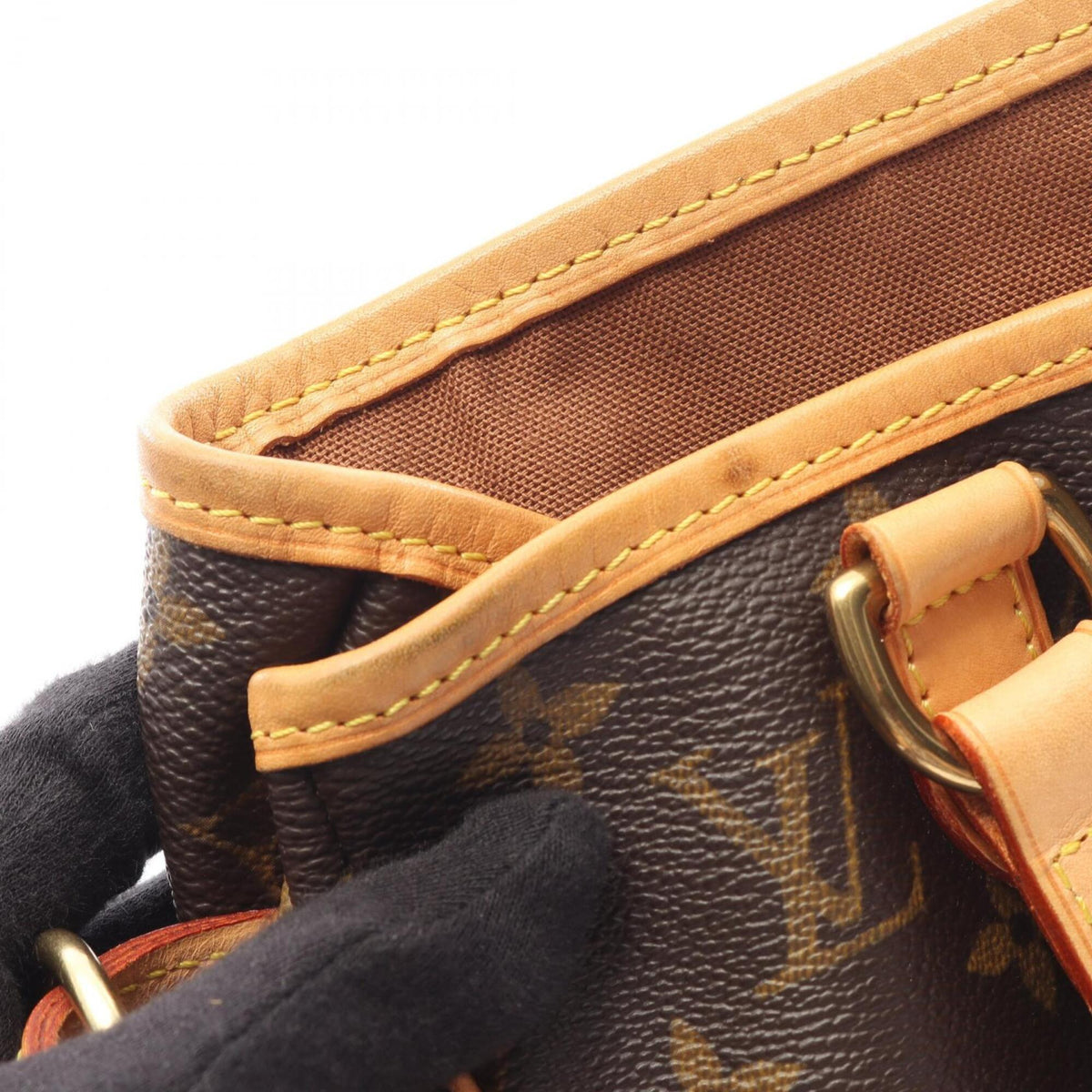Louis Vuitton Brown Monogram Coated Canvas Leather Handbag (Pre-Owned)