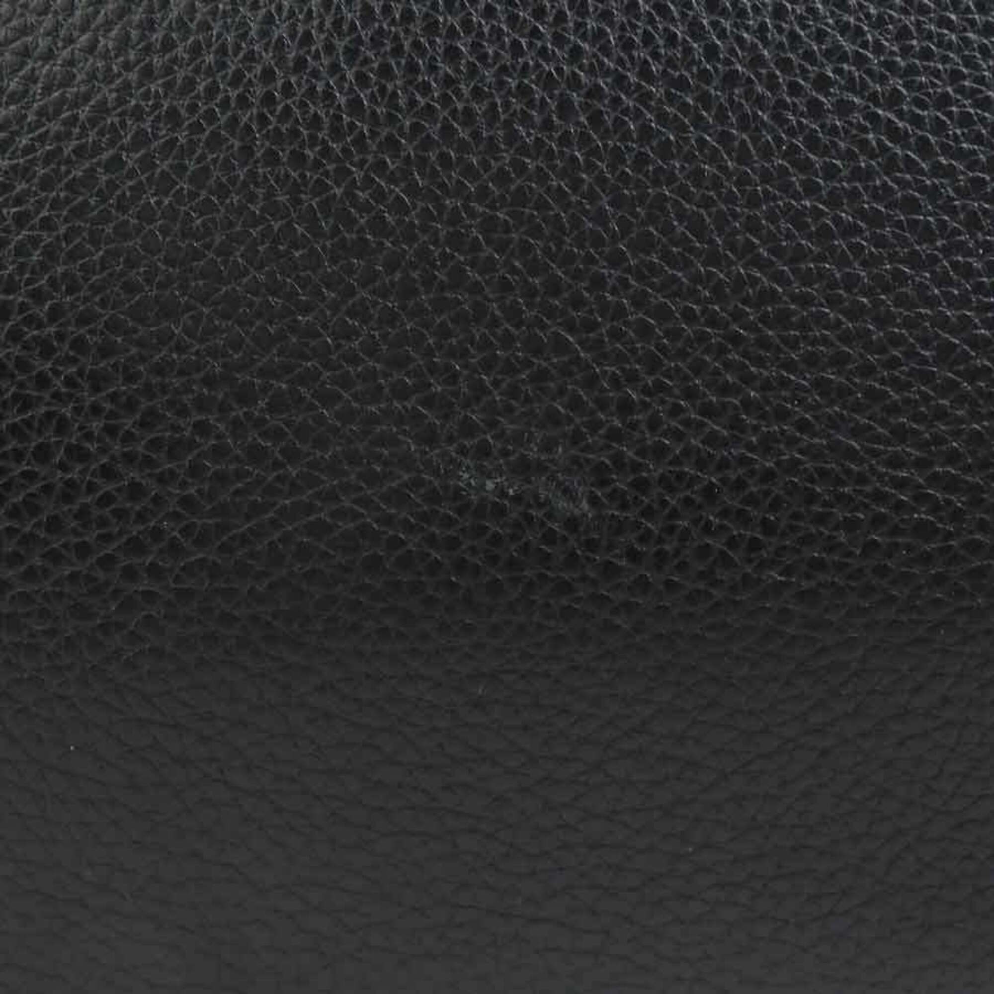 Longchamp Black Leather Shoulder Bag (Pre-Owned)