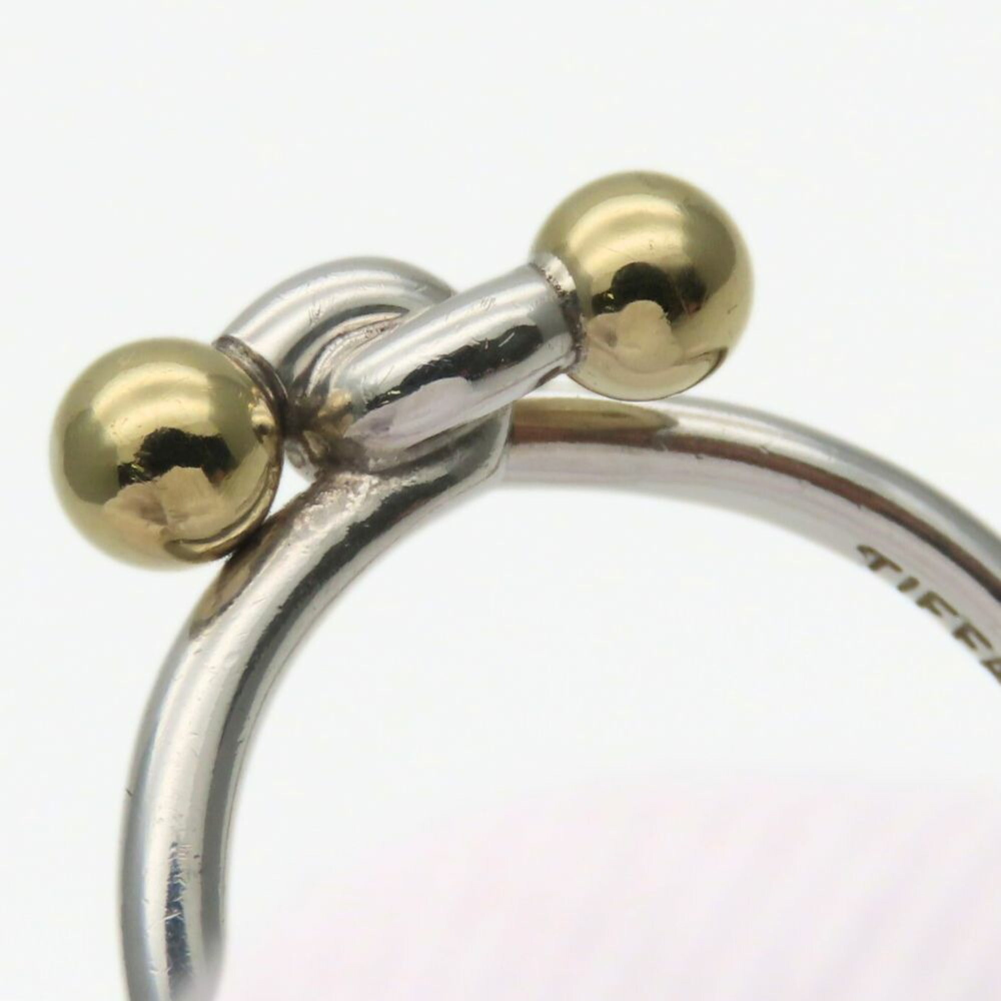 Tiffany Gold Silver Yellow Gold (18K) Silver 925 Band Ring (Pre-Owned)
