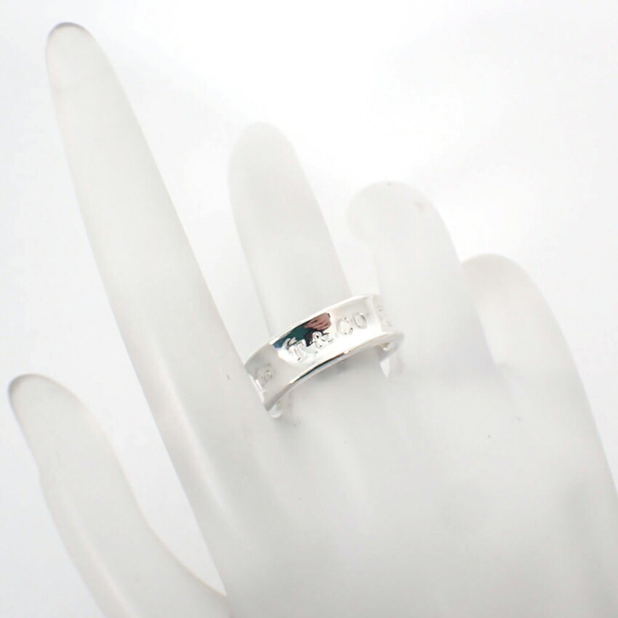 Tiffany Sterling Silver 925 Band Ring (Pre-Owned)
