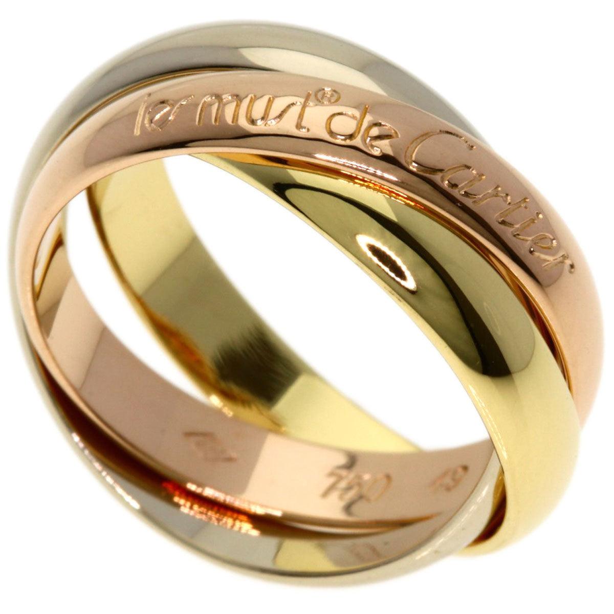 Cartier Trinity Yellow Gold (18K) Pink Gold (18K) White Gold (18K) Band Ring (Pre-Owned)