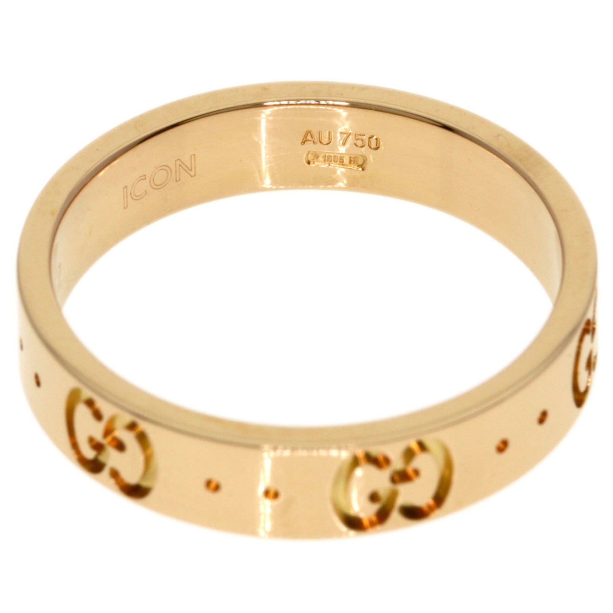 Gucci Icon Pink Gold (18K) Band Ring (Pre-Owned)