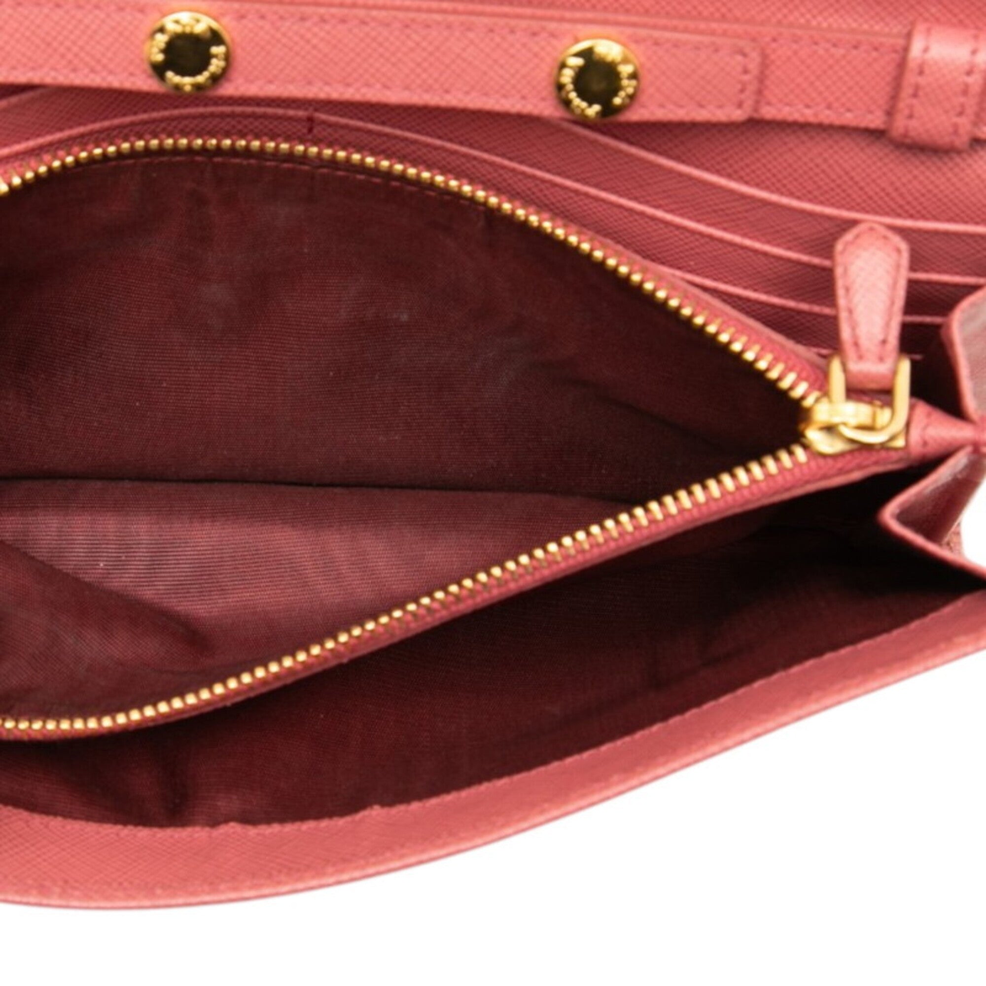 Prada Pink Leather Chain/Shoulder Wallet (Pre-Owned)