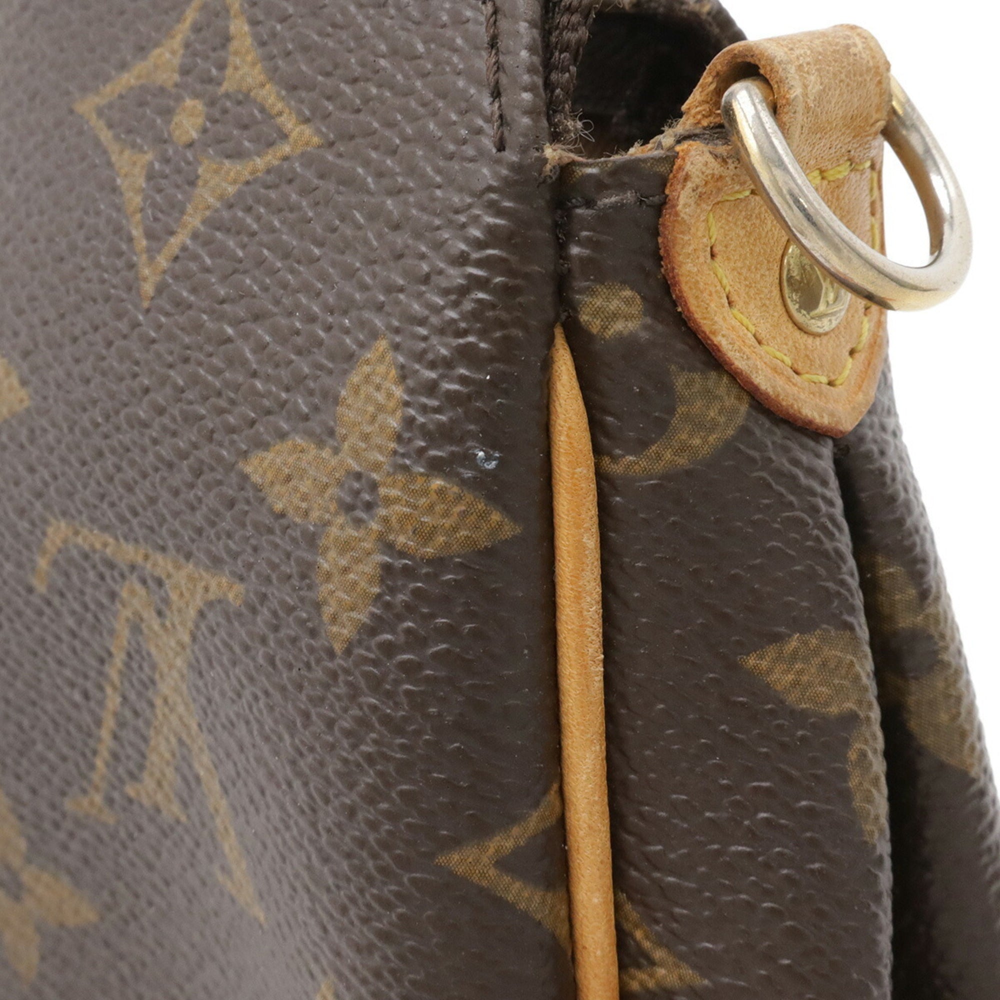 Louis Vuitton Brown Monogram Canvas Pvc Coated Canvas Handbag Pouch Shoulder Bag (Pre-Owned)