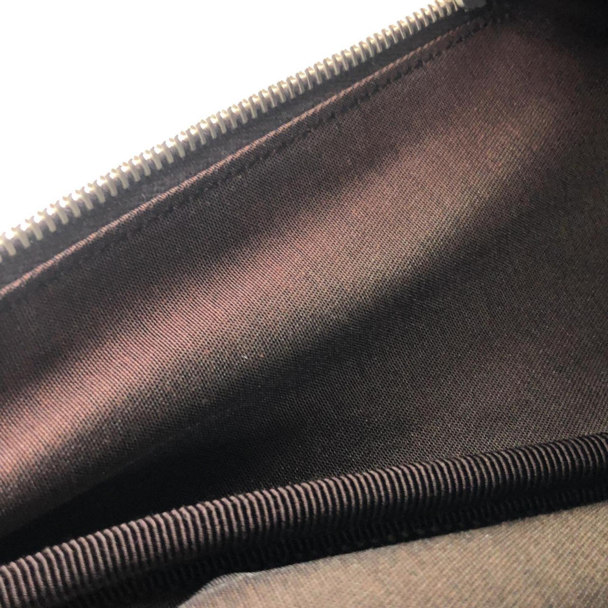 Gucci Beige Brown Gg Canvas Backpack (Pre-Owned)
