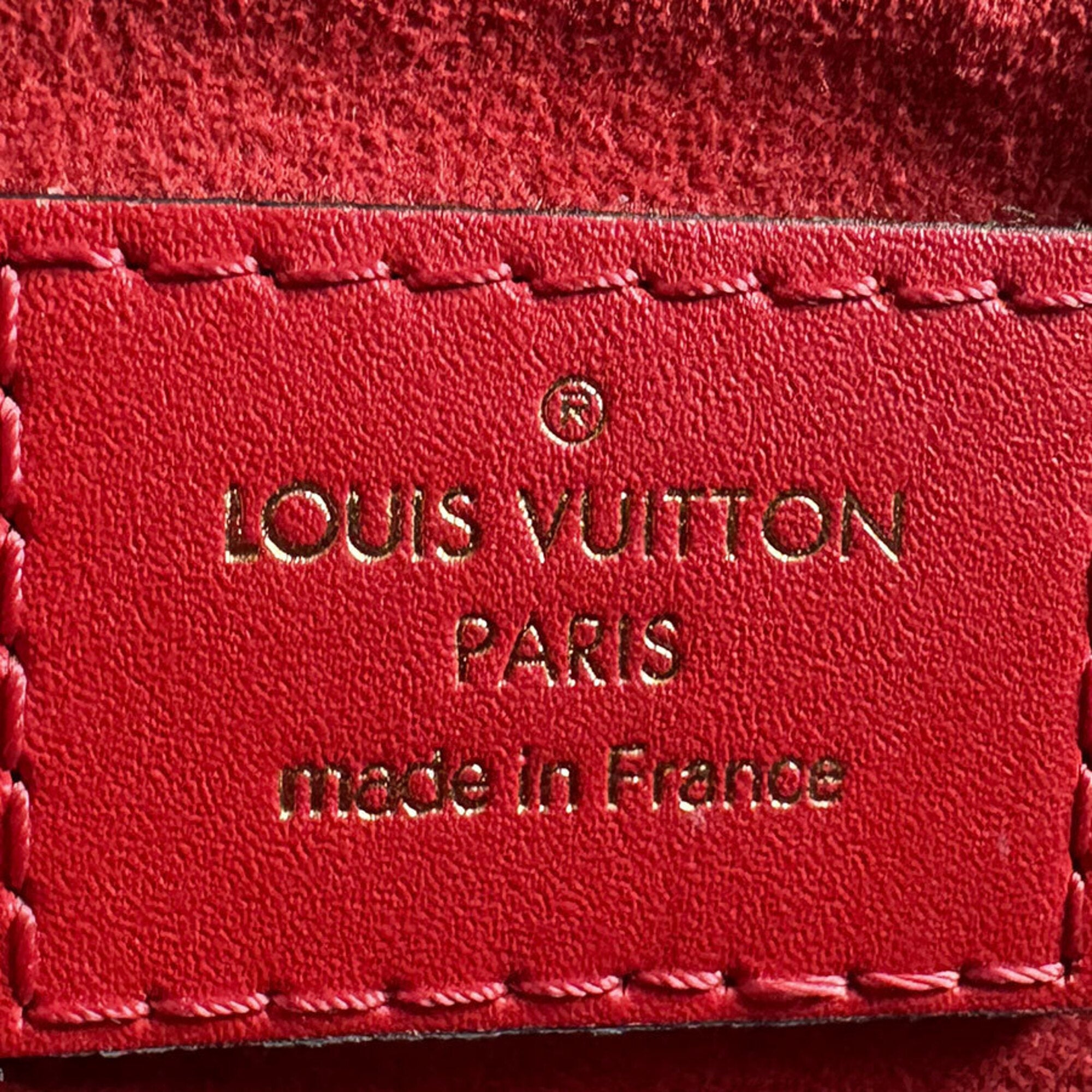 Louis Vuitton Brown Monogram Red Color Monogram Handbag Shoulder Bag (Pre-Owned)