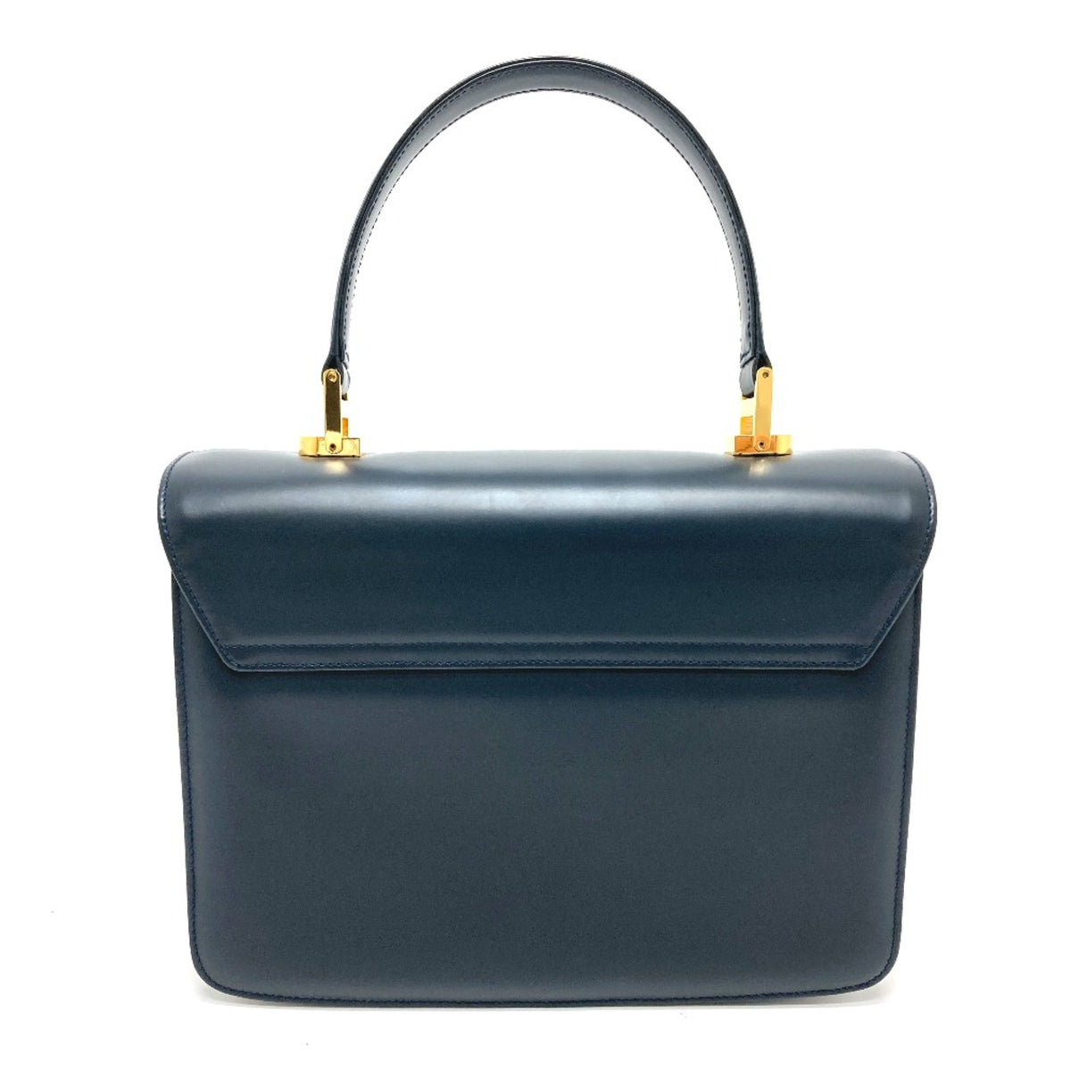 Gucci Navy Leather Handbag (Pre-Owned)