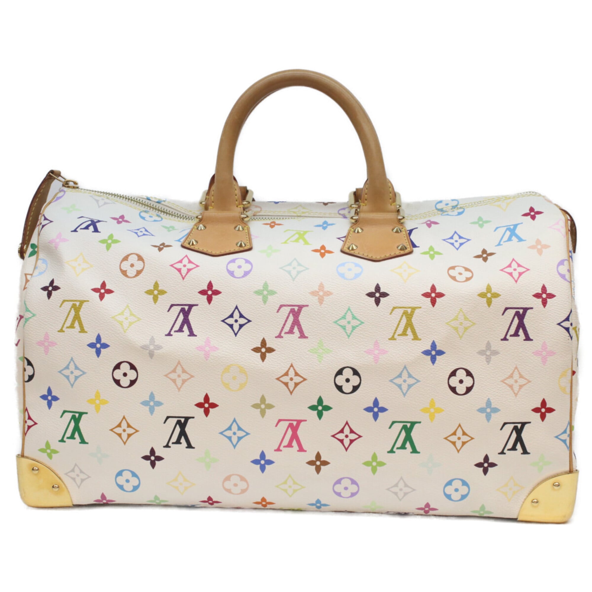 Louis Vuitton Monogram Multicolore Blanc White Monogram Multicolore Boston Bag (Pre-Owned)