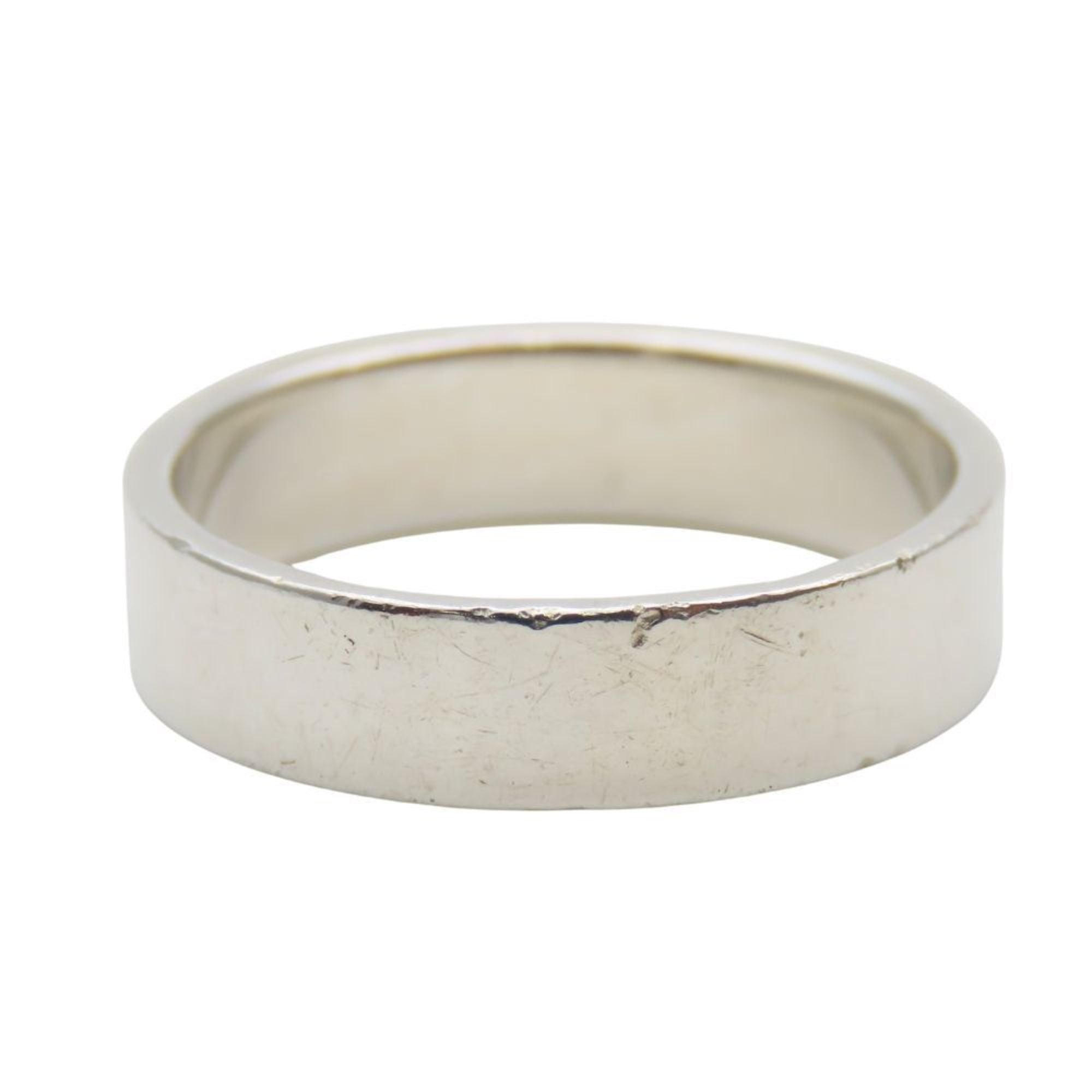 Hermes Silver Silver 925 Band Ring (Pre-Owned)