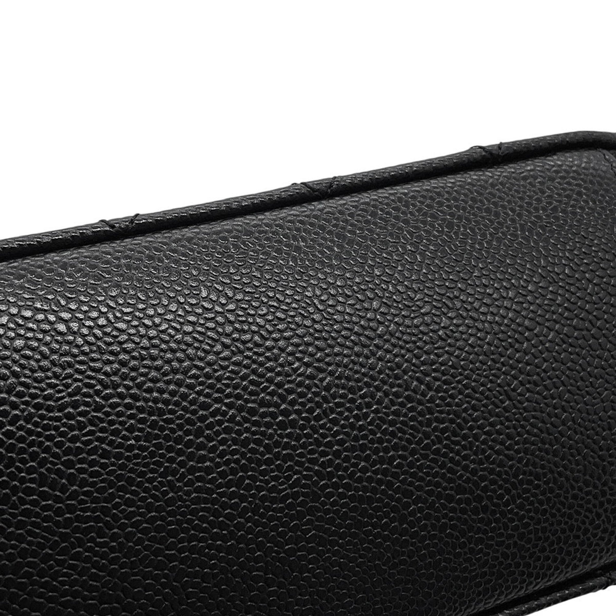 Chanel Matelasse Black Grained Calfskin Handbag Shoulder Bag (Pre-Owned)