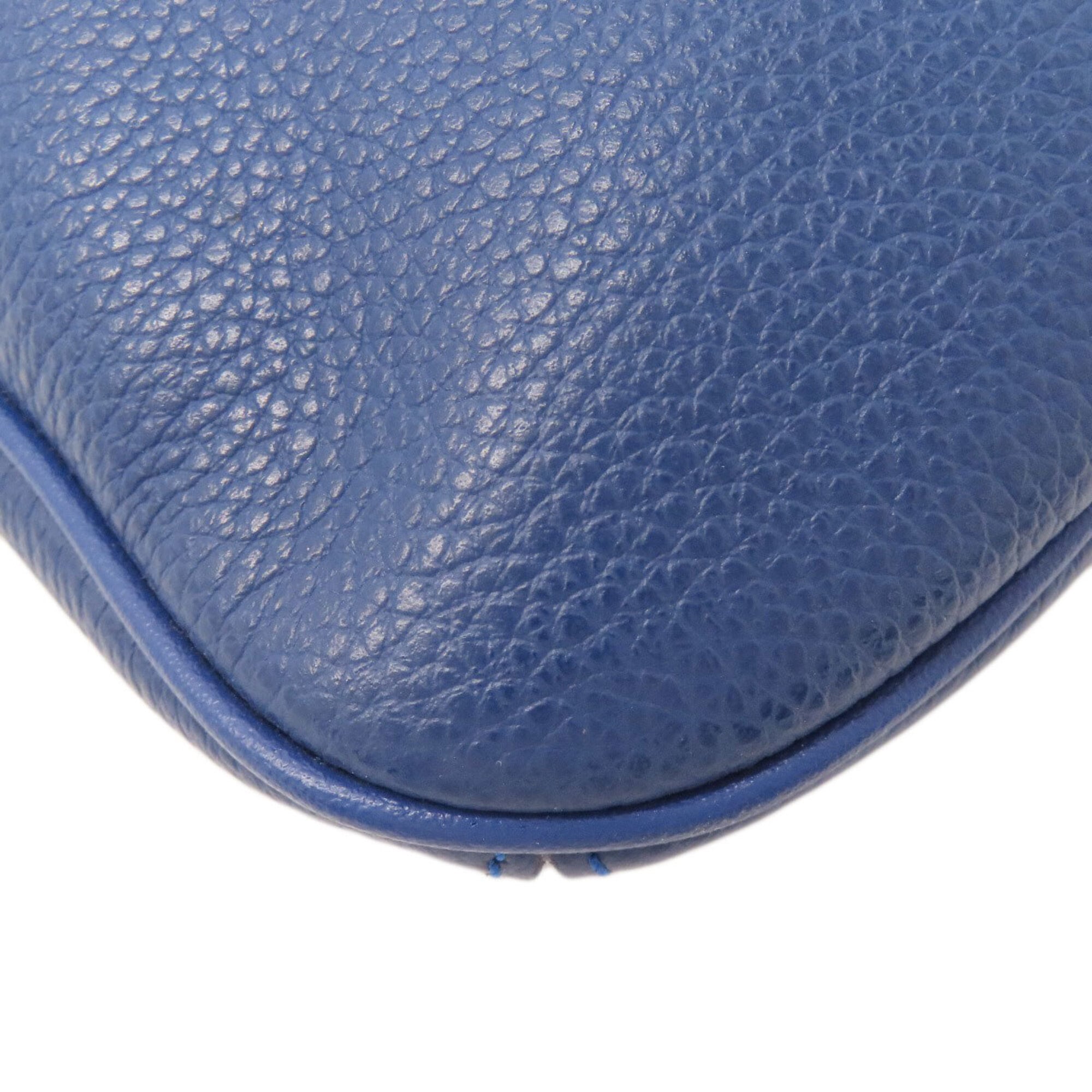 Longchamp Blue Leather Shoulder Bag (Pre-Owned)