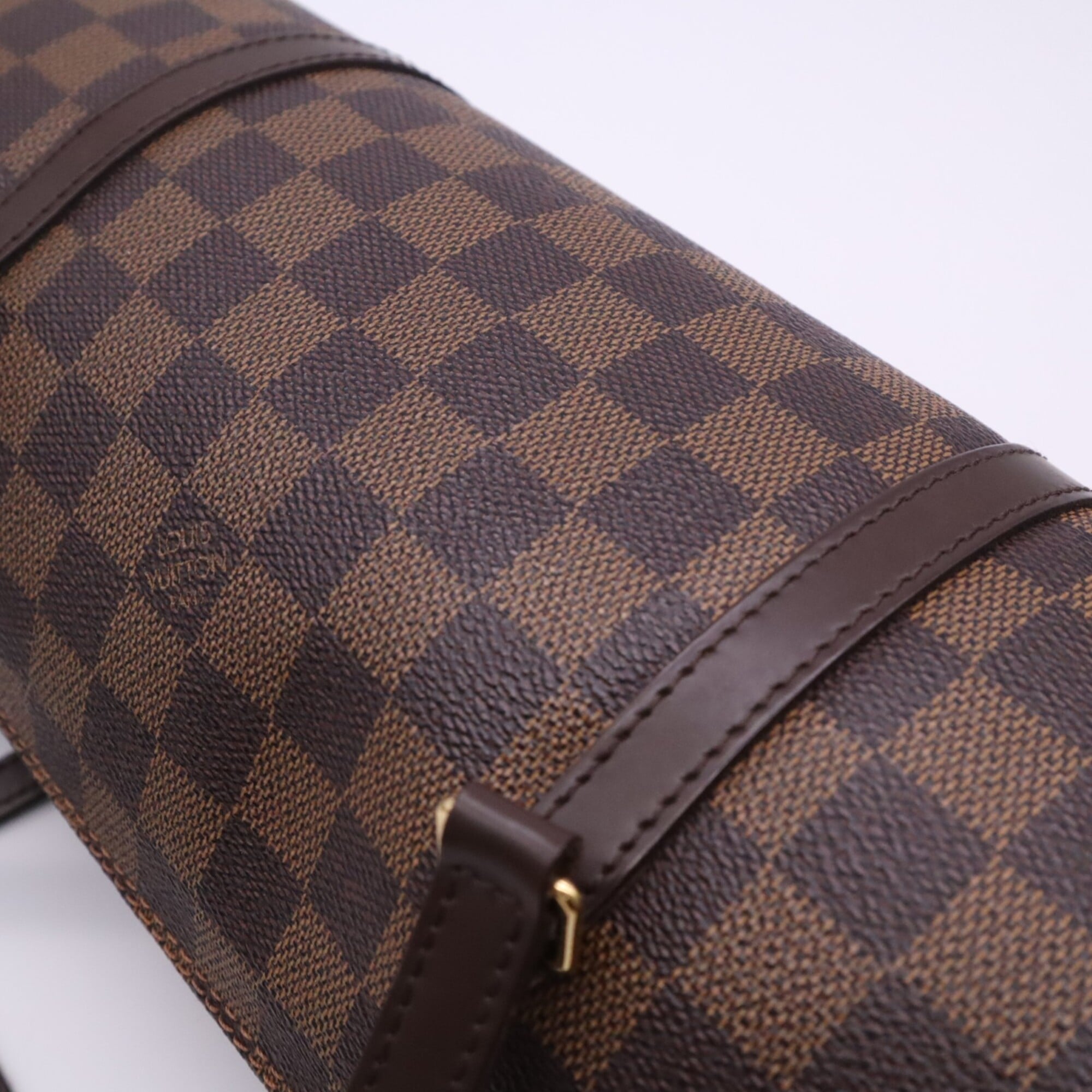Louis Vuitton Damier Beige Brown Coated Canvas Leather Handbag (Pre-Owned)