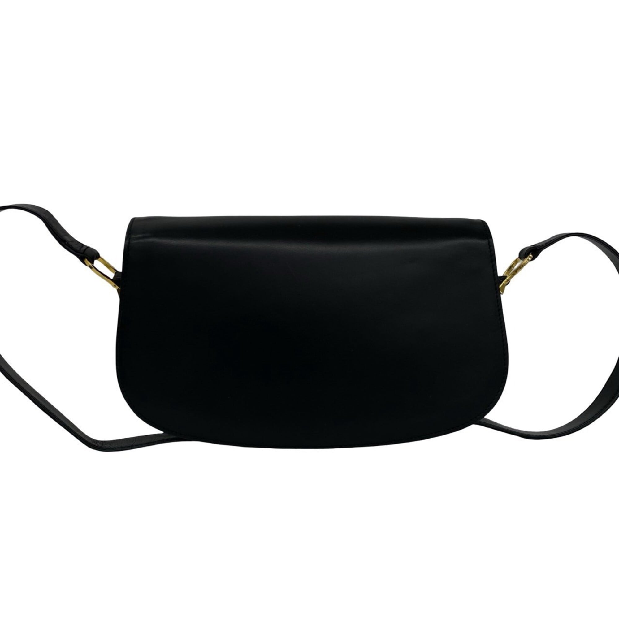 Gucci Black Leather Pochette Shoulder Bag (Pre-Owned)