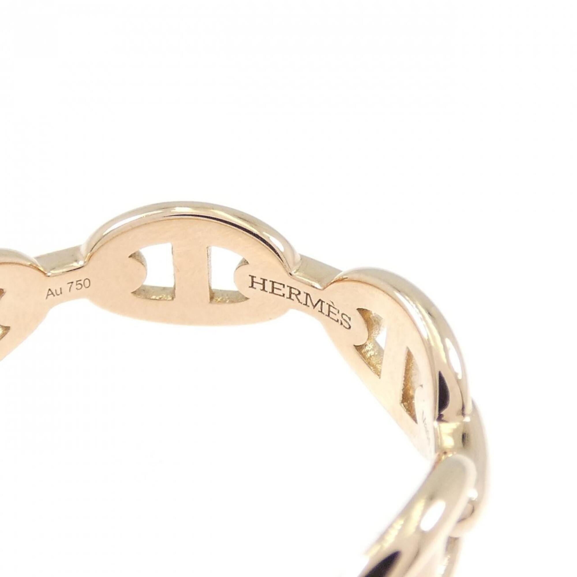 Hermes Pink Gold (18K) Band Ring (Pre-Owned)