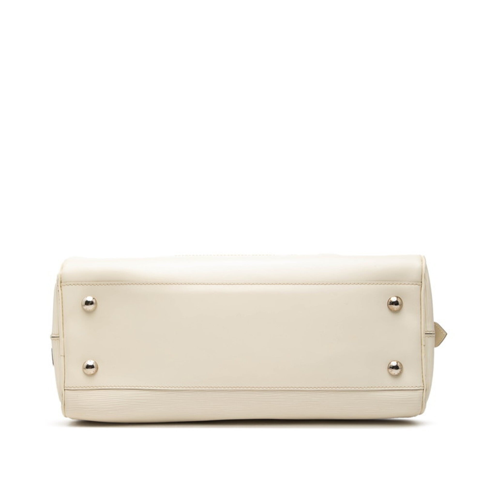 Louis Vuitton Epi Lv Off White White Leather Handbag (Pre-Owned)