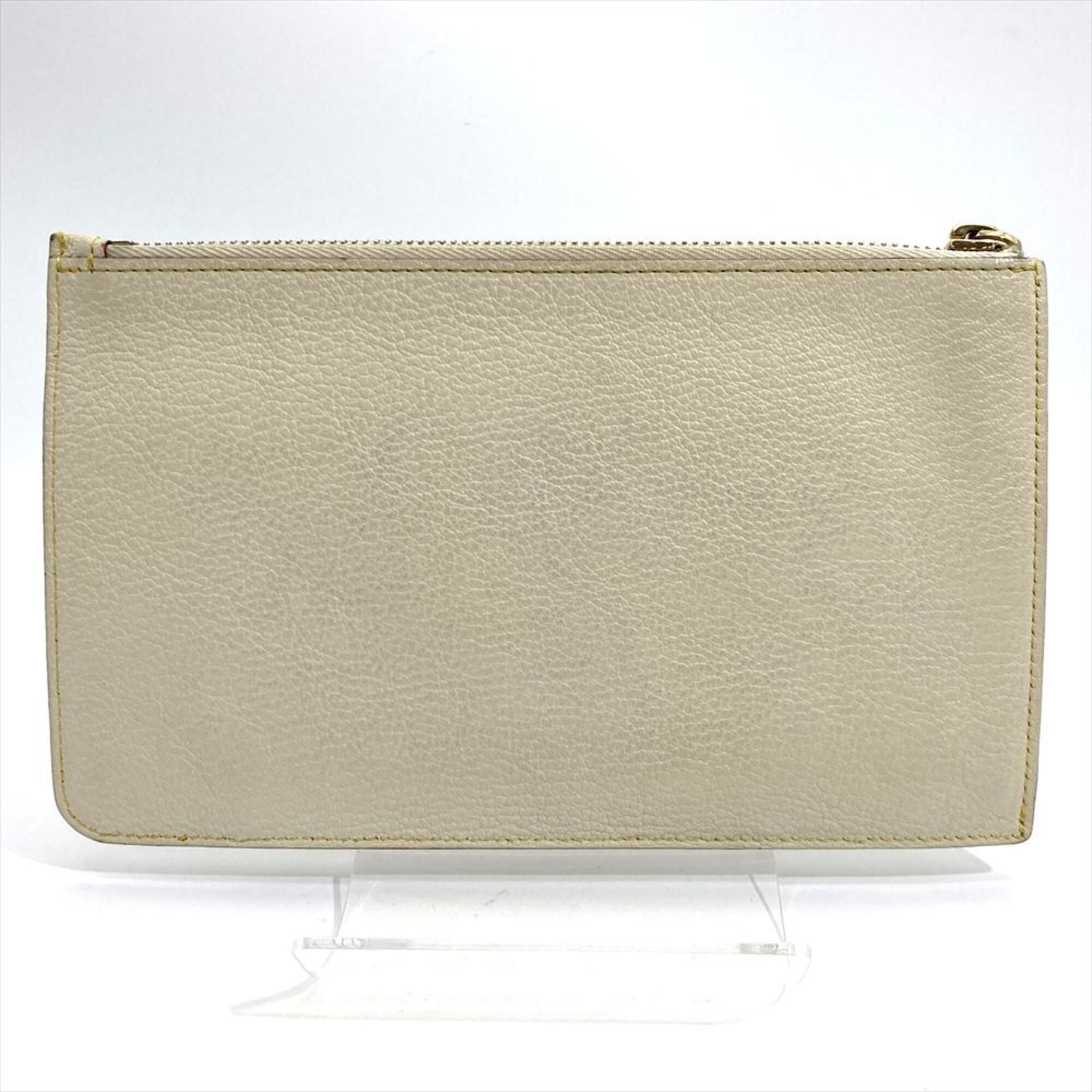 Louis Vuitton Blanc White Suhali Leather Handbag Pouch (Pre-Owned)