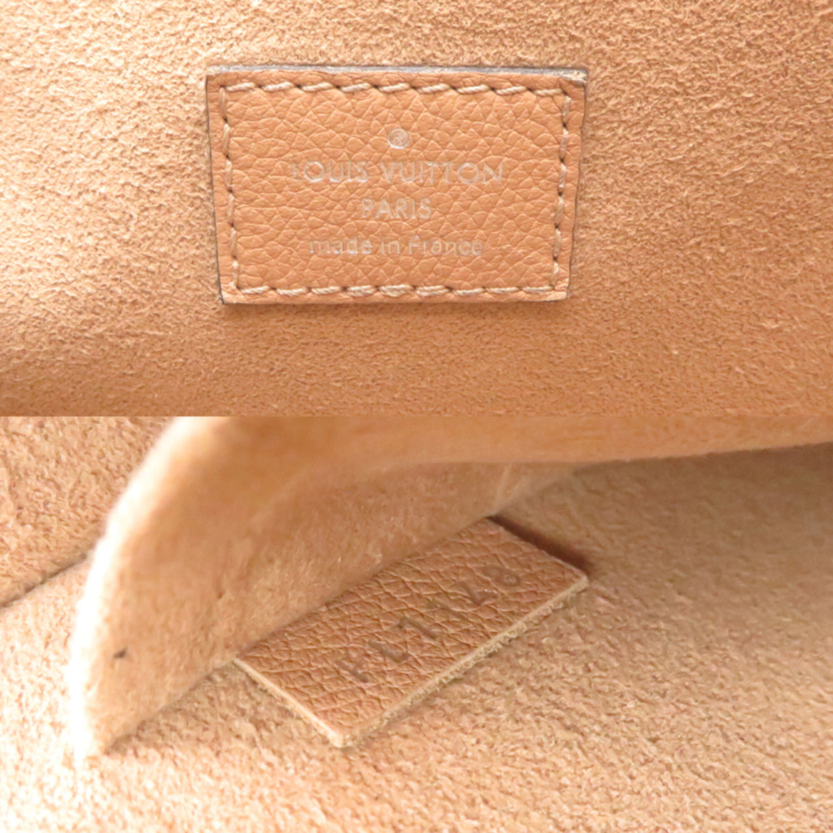 Louis Vuitton Beige Ivory Leather Shoulder Bag (Pre-Owned)