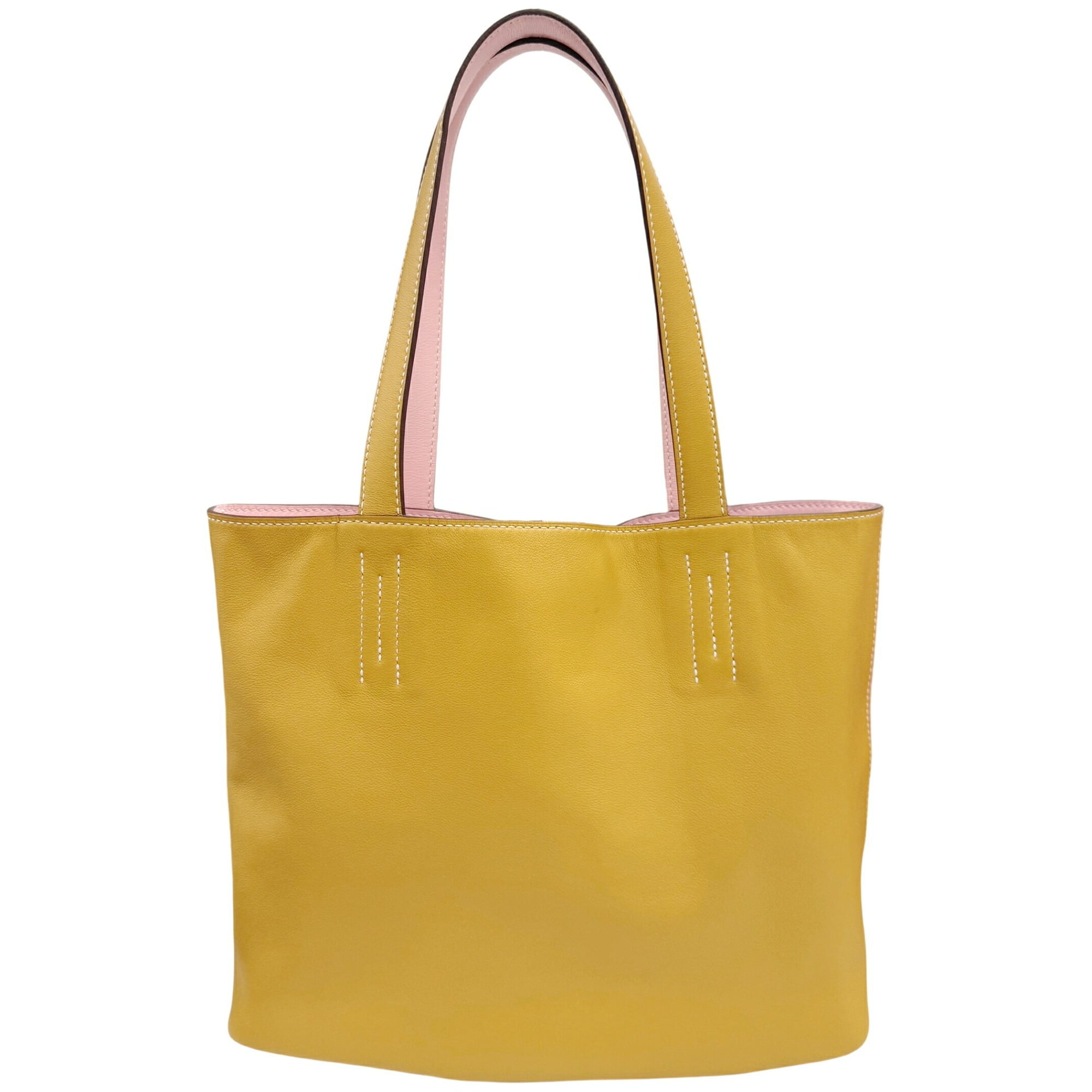 Hermes Rose Sakura Leather Tote Bag (Pre-Owned)