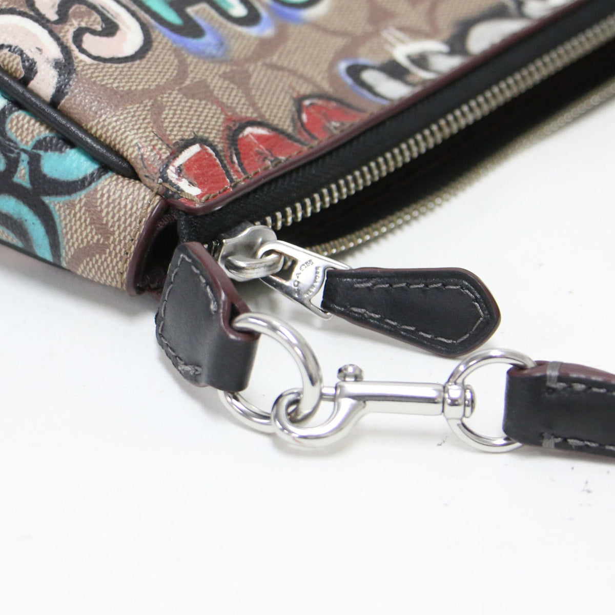 Coach Brown Pvc Handbag Pouch (Pre-Owned)