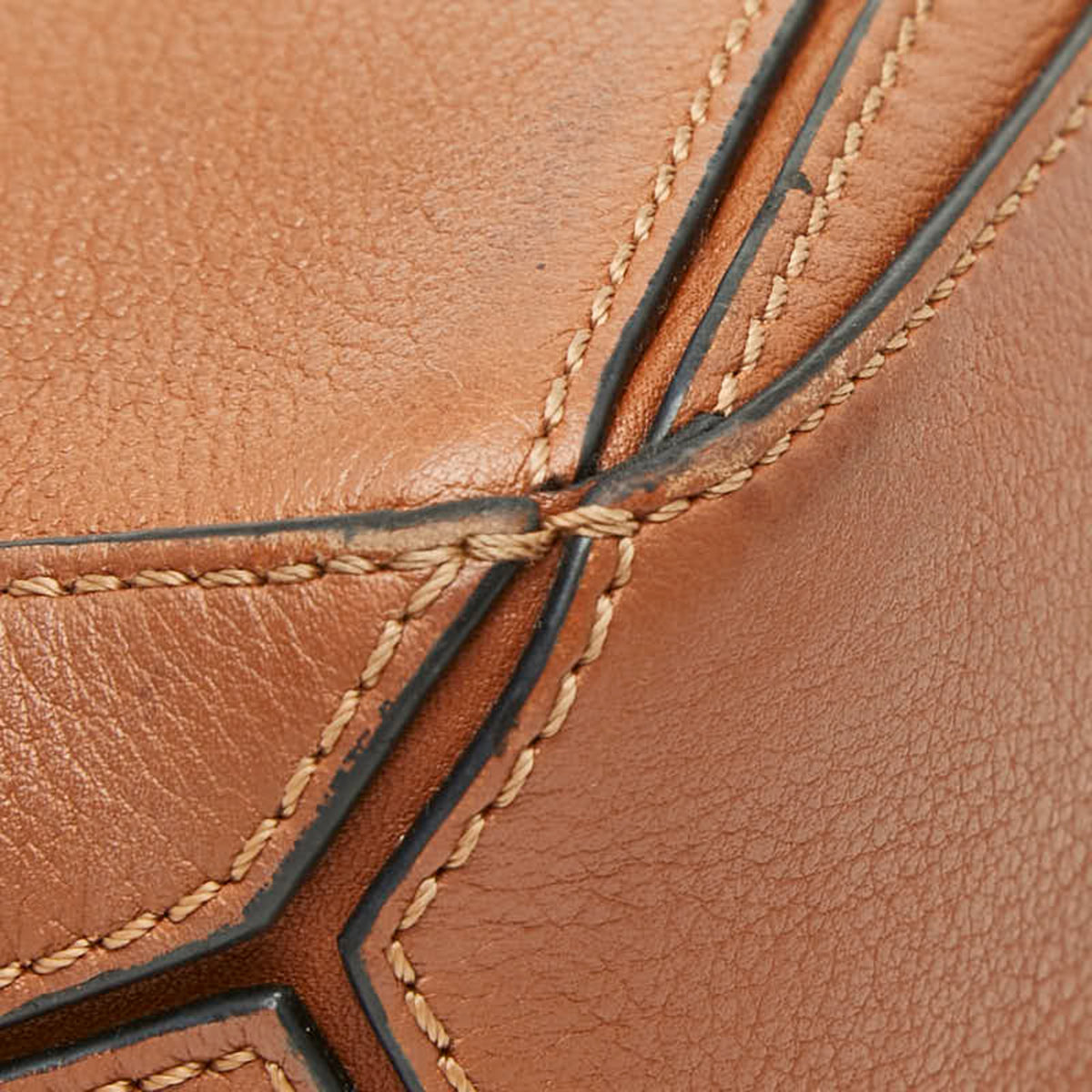 Loewe Brown Leather Handbag Shoulder Bag (Pre-Owned)