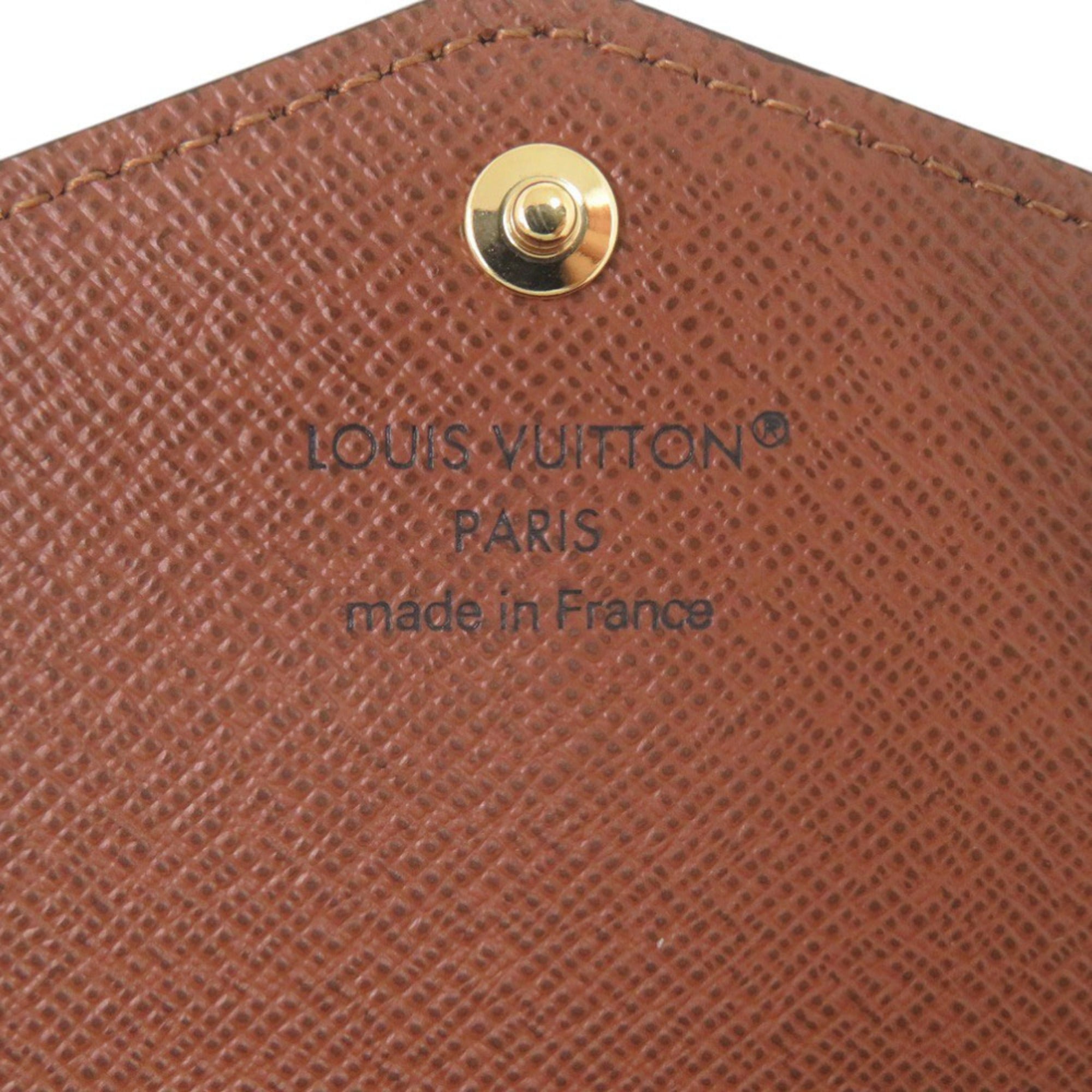 Louis Vuitton Brown Monogram Long Wallet (Tri-Fold) (Pre-Owned)