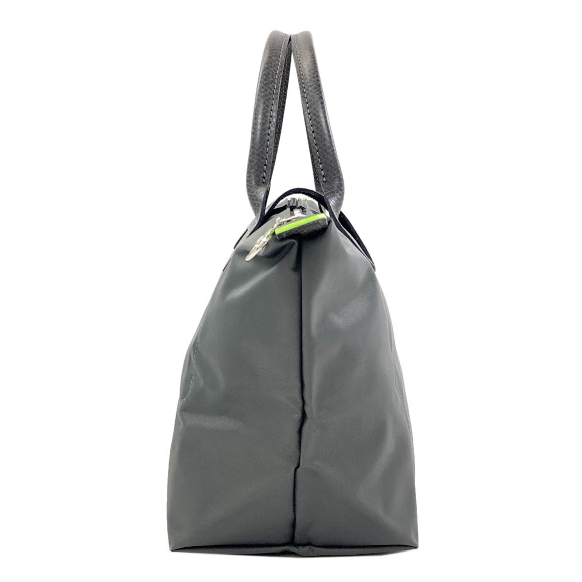 Longchamp Le Pliage Gray Nylon Handbag (Pre-Owned)